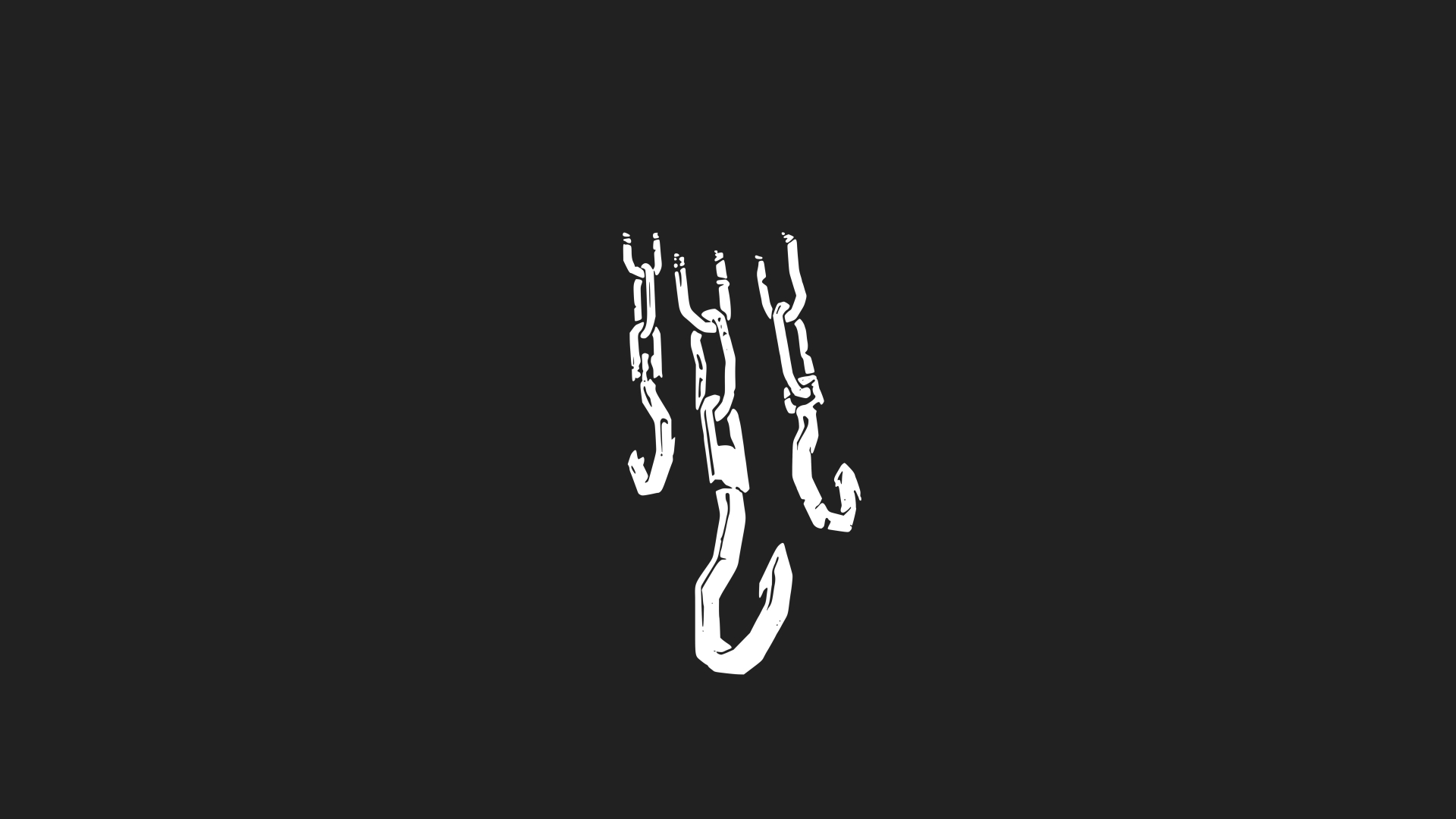 General 1920x1080 Dead by Daylight minimalism video game art video games icon gray background chains