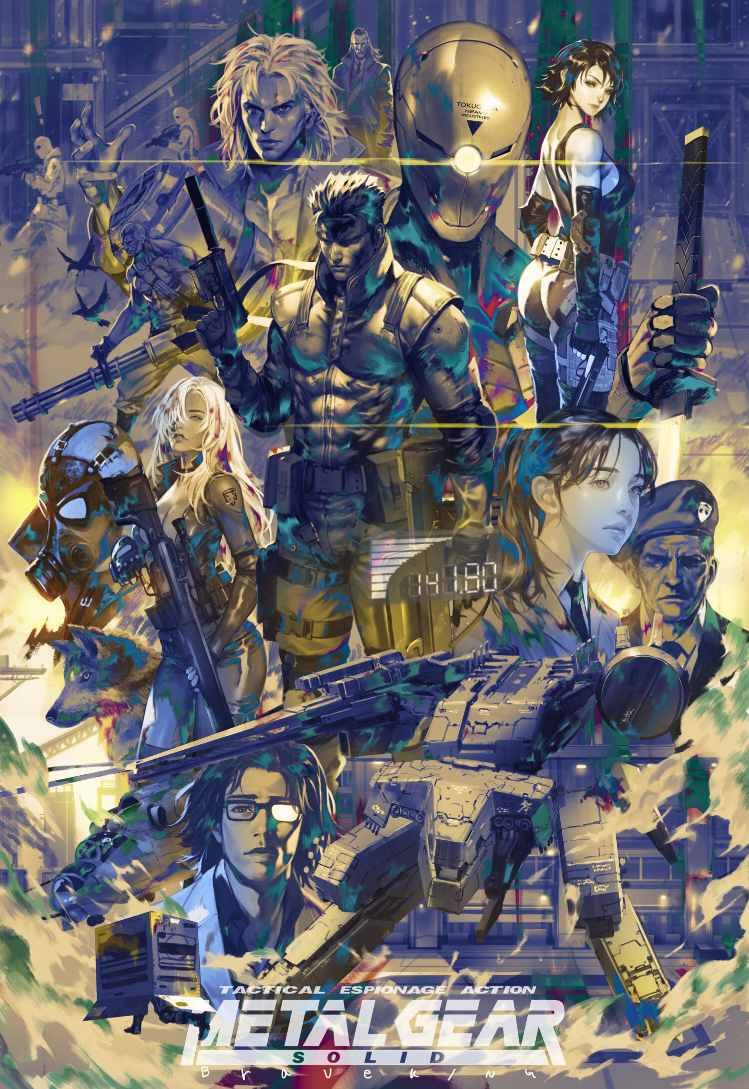 General 1500x2180 fantasy art artwork Metal Gear Solid video game art