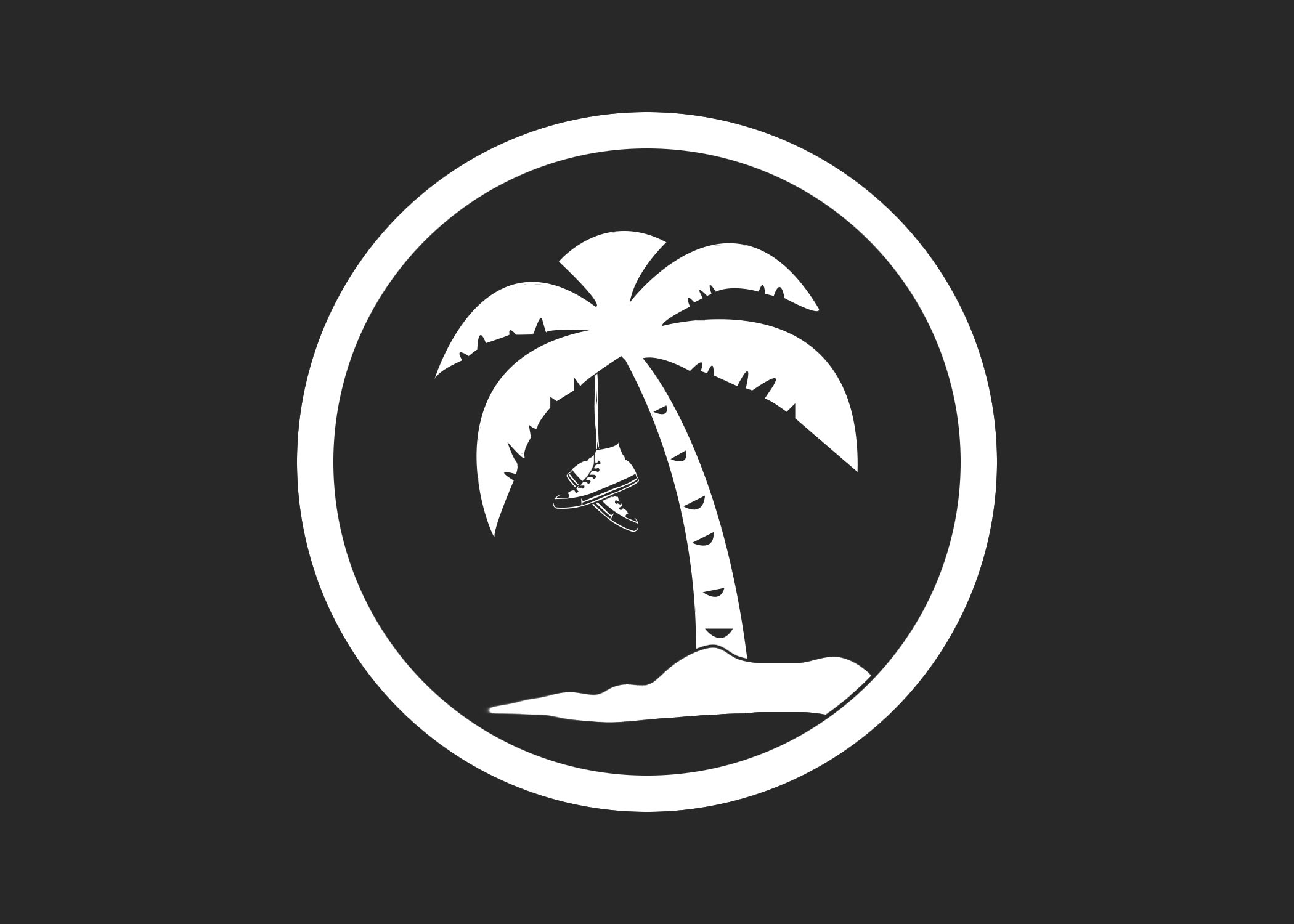 General 2100x1500 palm trees Converse simple background minimalism gray background dark gray