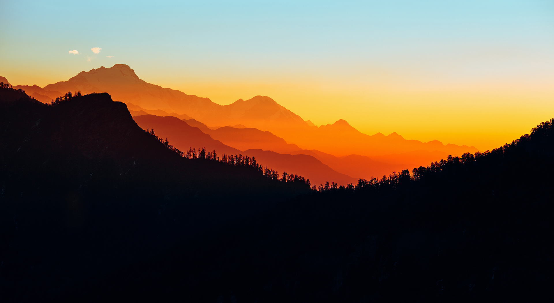 General 1920x1051 mountains Nepal sunset landscape