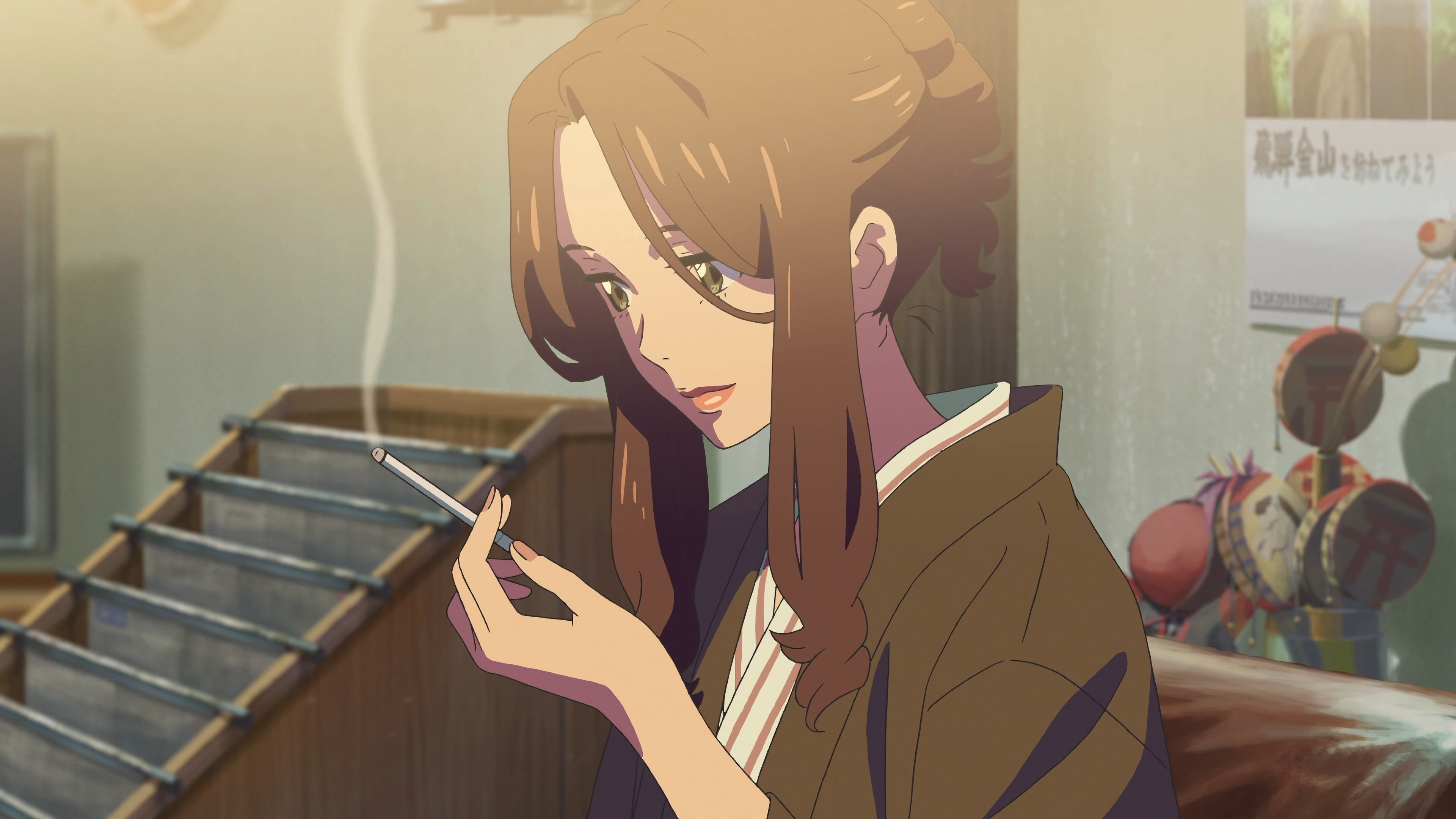 Anime 3840x2160 Makoto Shinkai  Kimi no Na Wa anime girls anime cigarettes