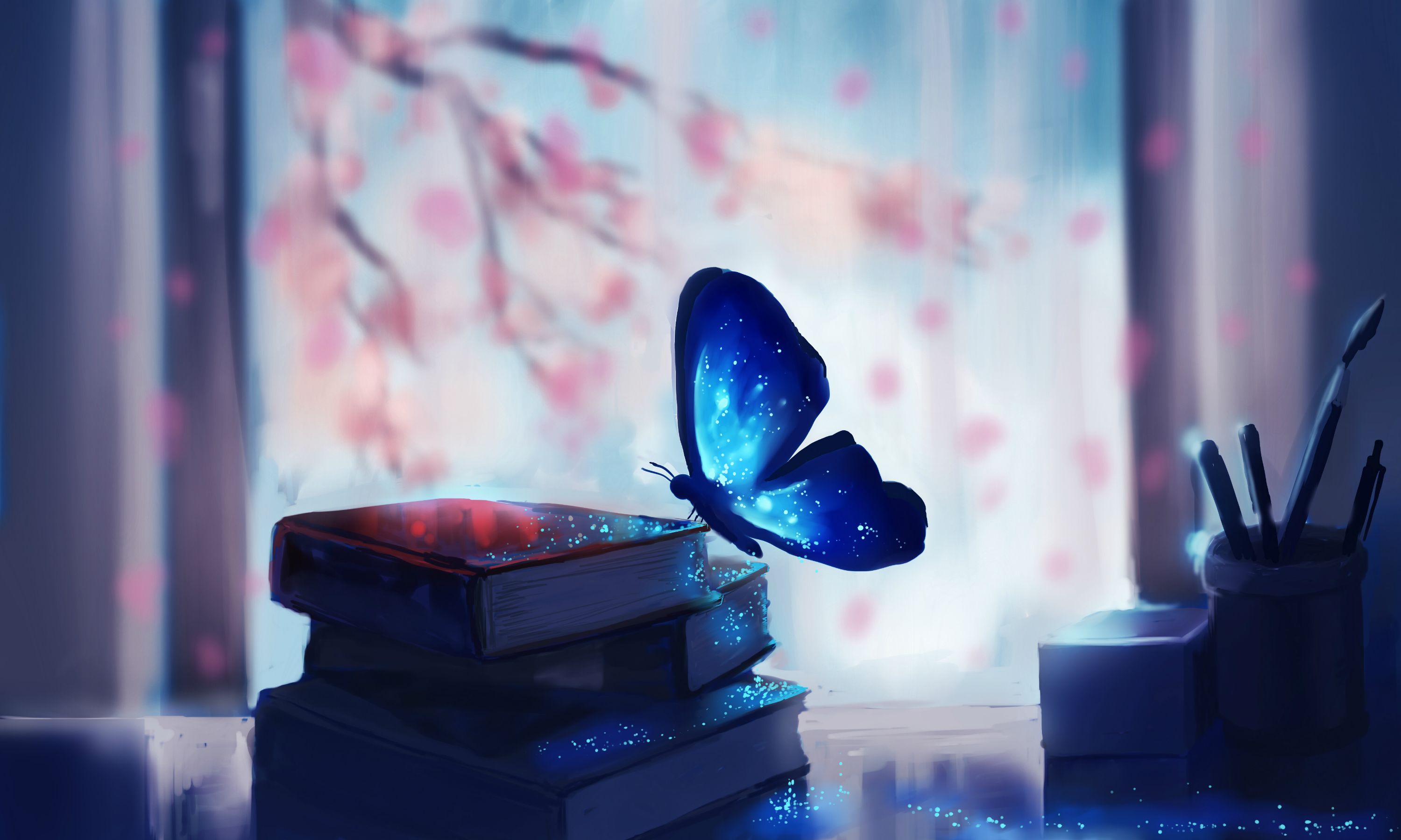 General 3000x1800 butterfly books table Life Is Strange