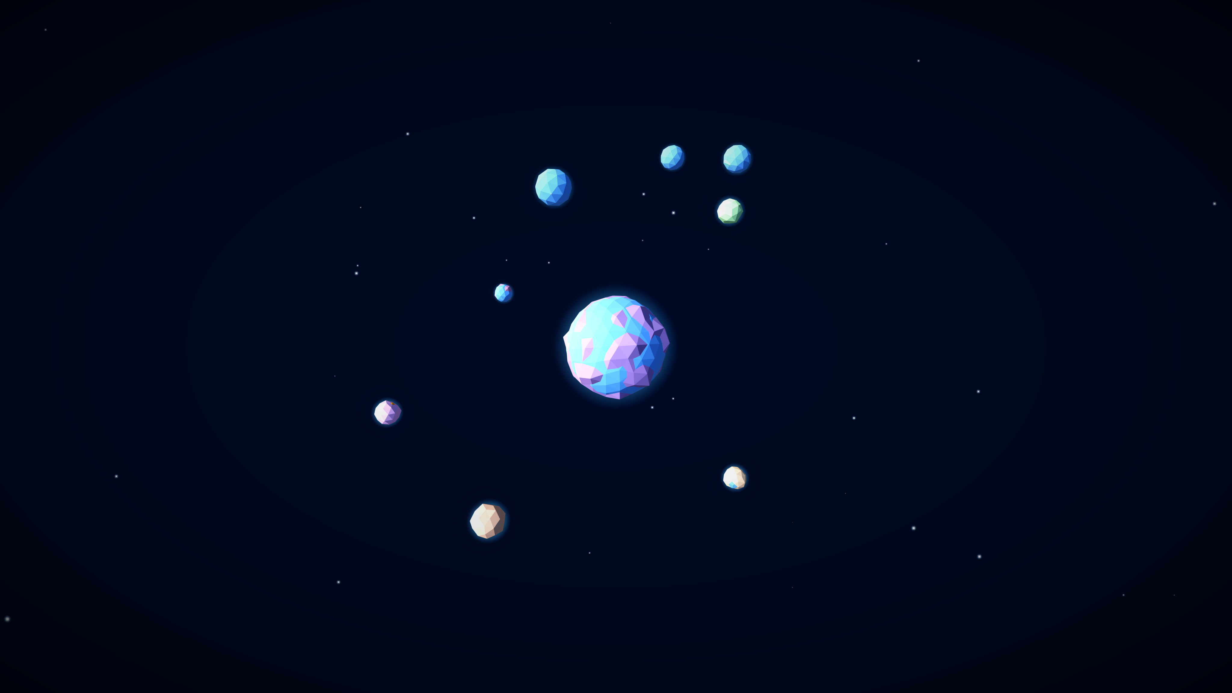 General 4096x2304 stars galaxy planet space CGI digital art