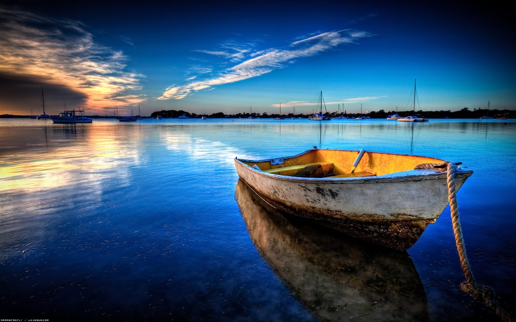 General 1680x1050 boat vehicle water clouds blue outdoors