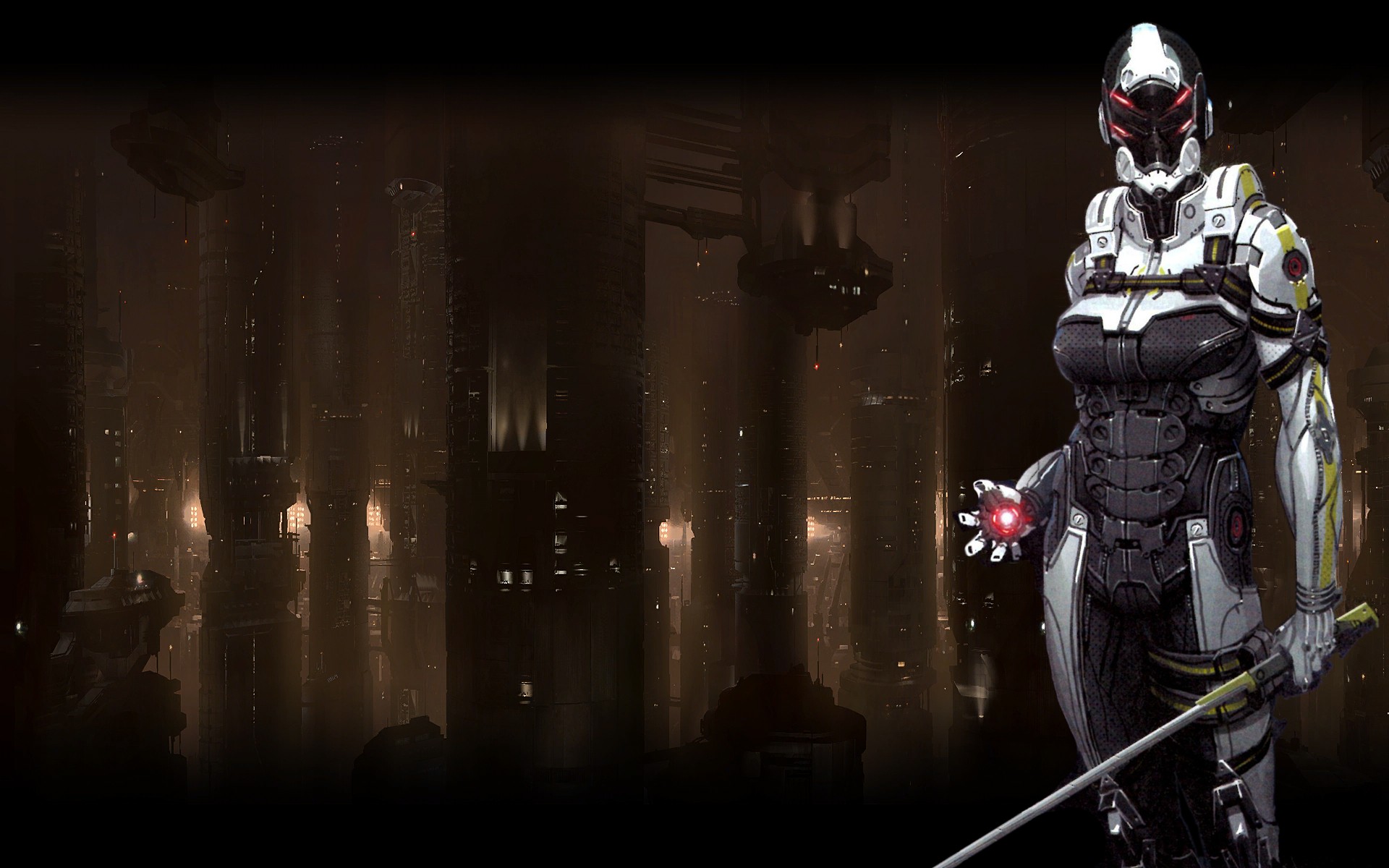 General 1920x1200 Mass Effect video games video game art sword science fiction