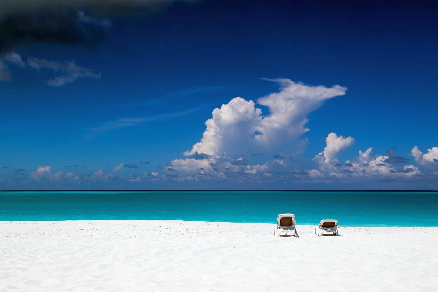 General 1500x1000 nature photography beach tropical chair sea sand clouds Caribbean relaxing sky horizon