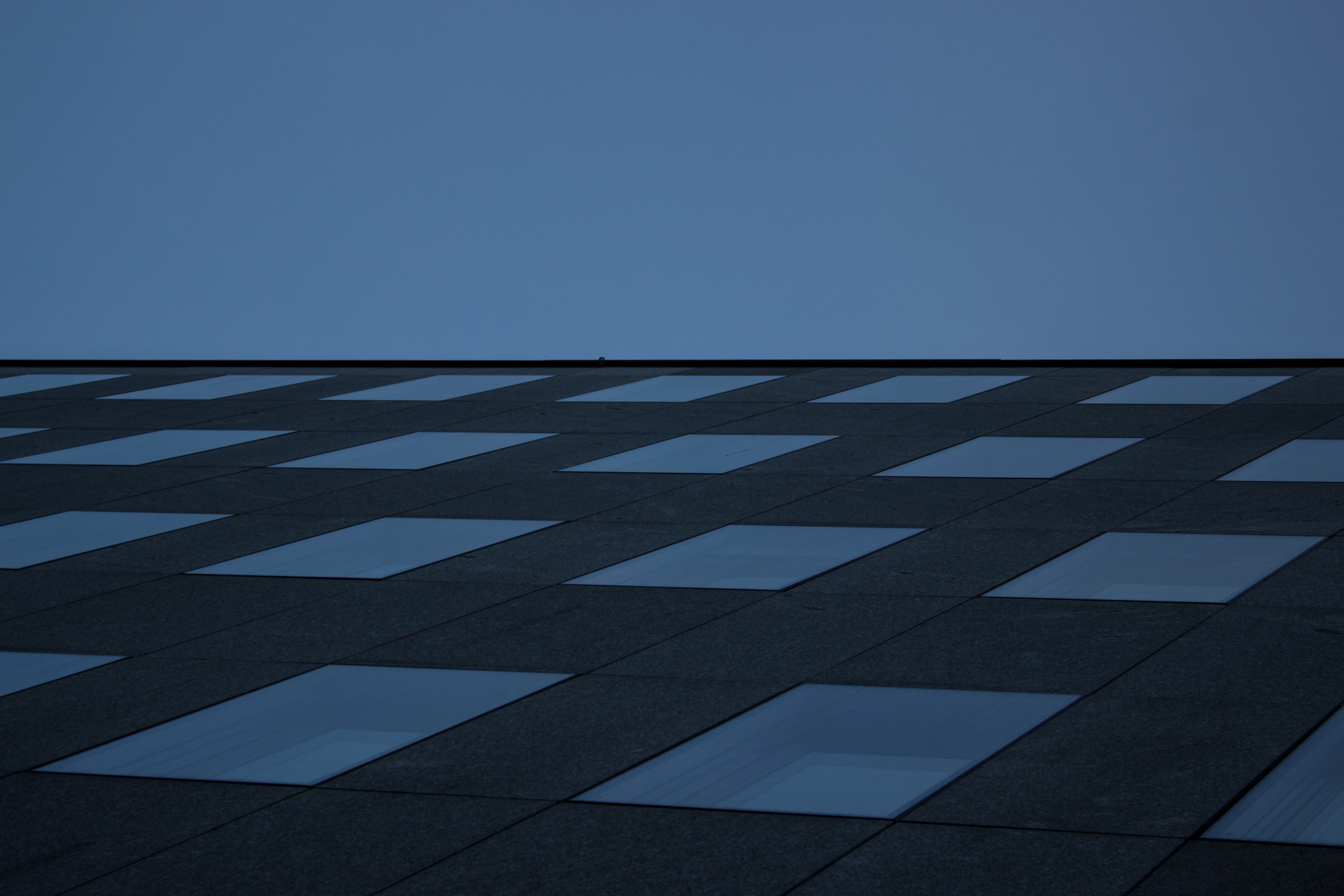 General 5076x3384 minimalism blue window surreal architecture modern