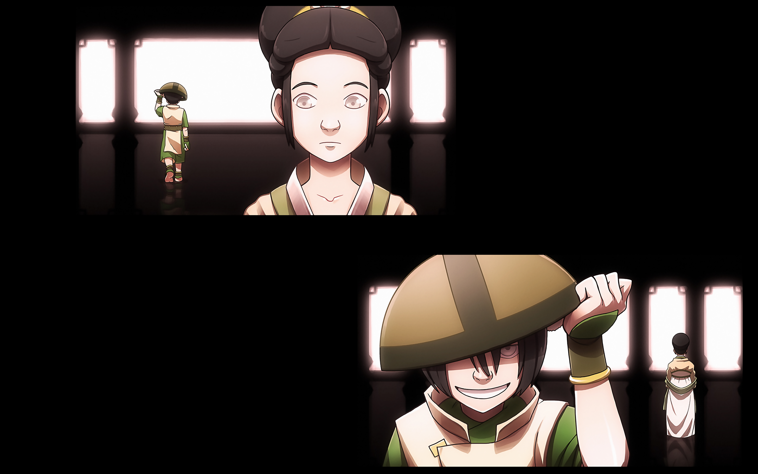 Anime 2560x1600 Avatar: The Last Airbender Toph Beifong collage anime girls anime boys