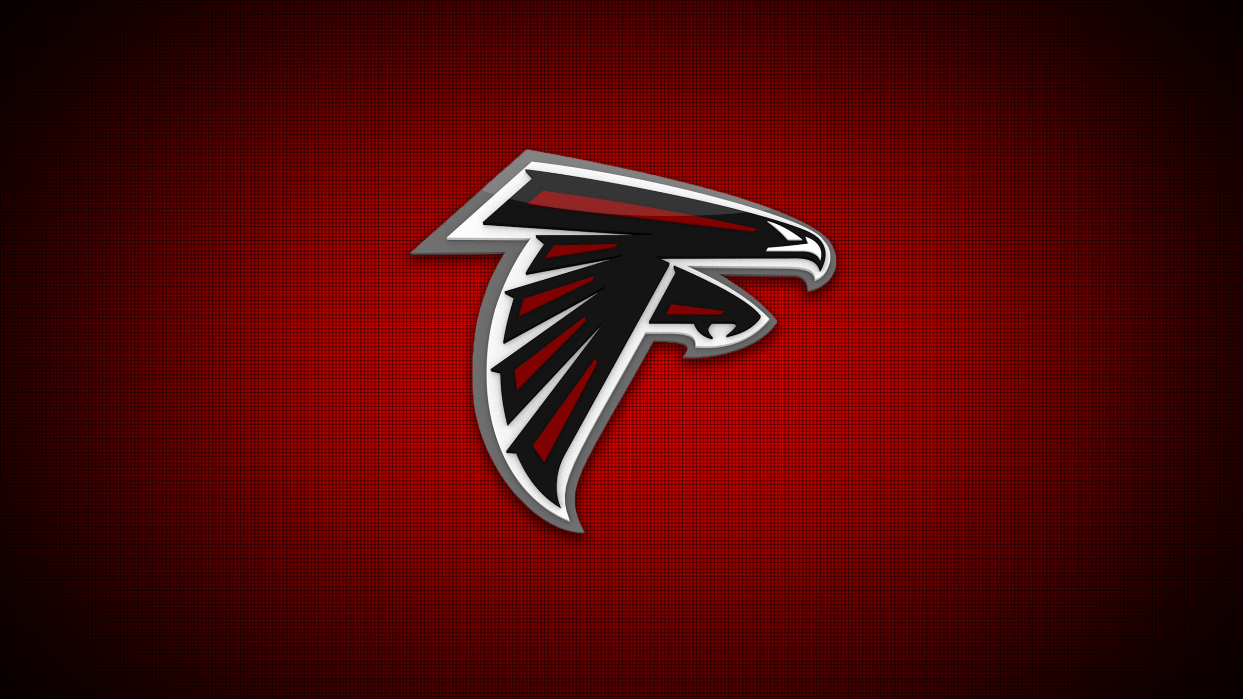 General 2560x1440 falcons logo red background minimalism red American football digital art simple background