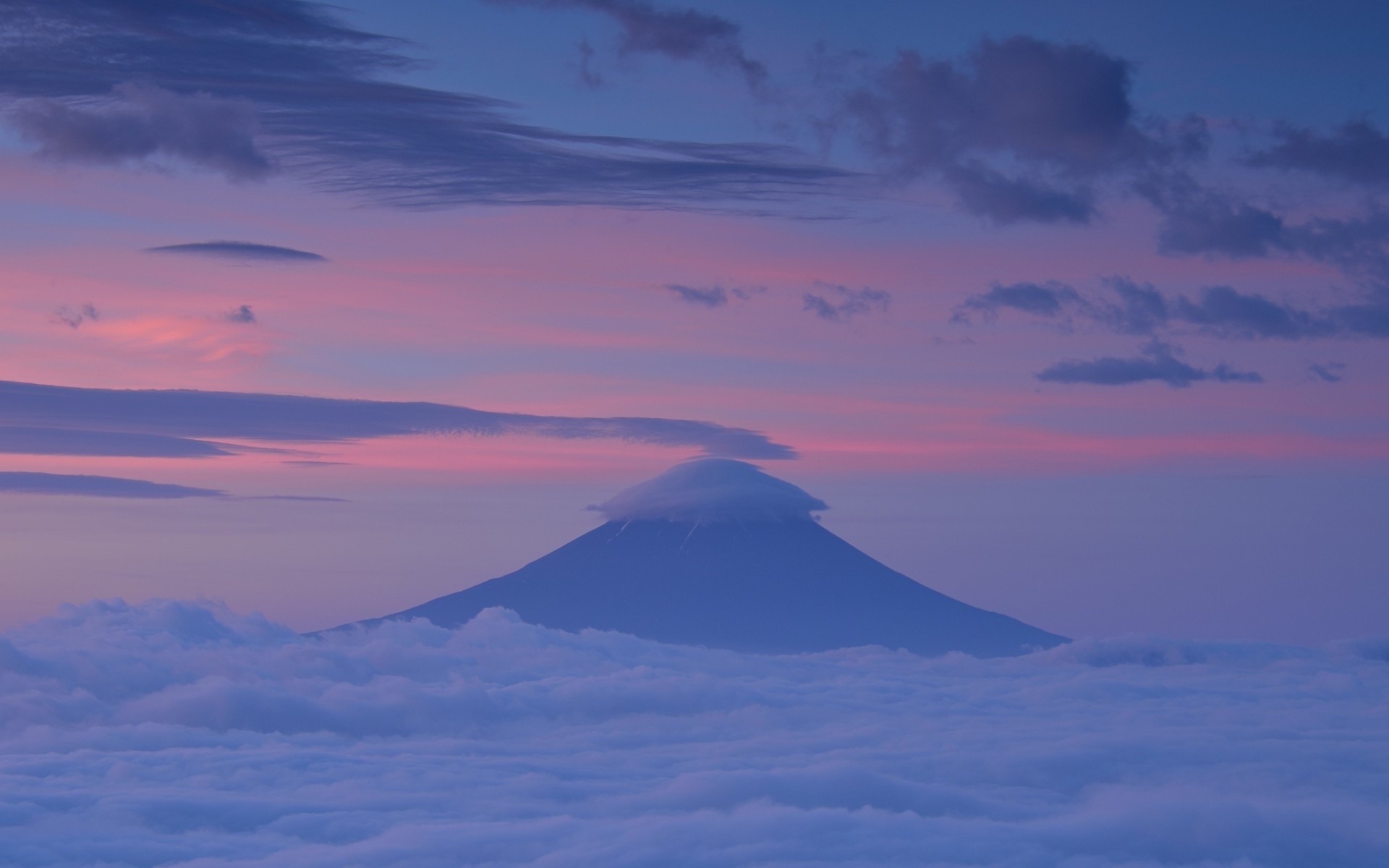 General 1920x1200 nature landscape Japan Asia clouds mountains Mount Fuji sunset sky