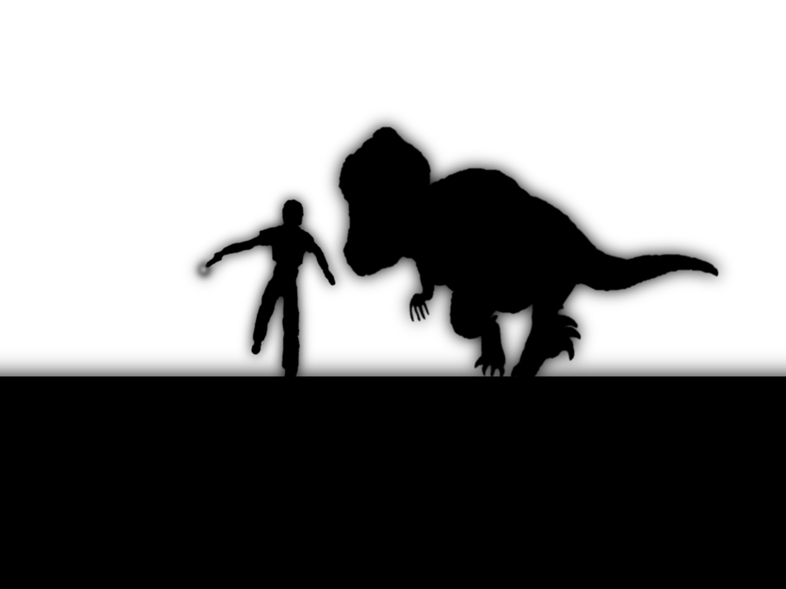 General 1600x1200 Jurassic Park Tyrannosaurus rex silhouette monochrome minimalism simple background artwork