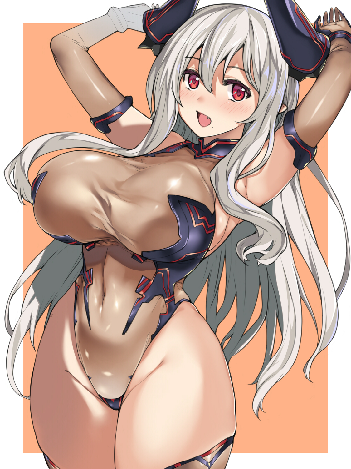 Anime 1125x1500 Colo Mag-chan Granblue Fantasy horns big boobs huge breasts