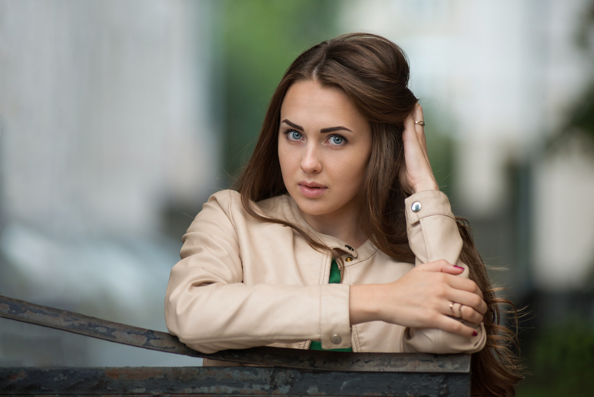 People 2048x1367 women portrait depth of field red nails closeup