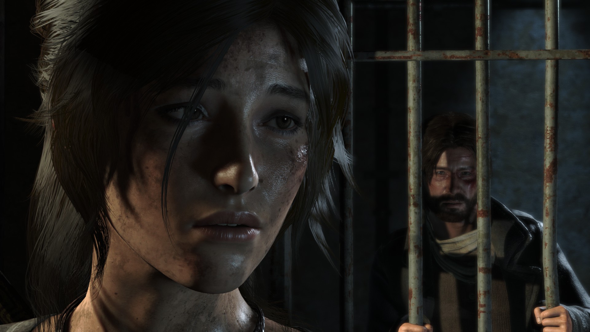 General 1920x1080 Rise of the Tomb Raider screen shot video games Lara Croft (Tomb Raider) face closeup hair in face PC gaming video game girls