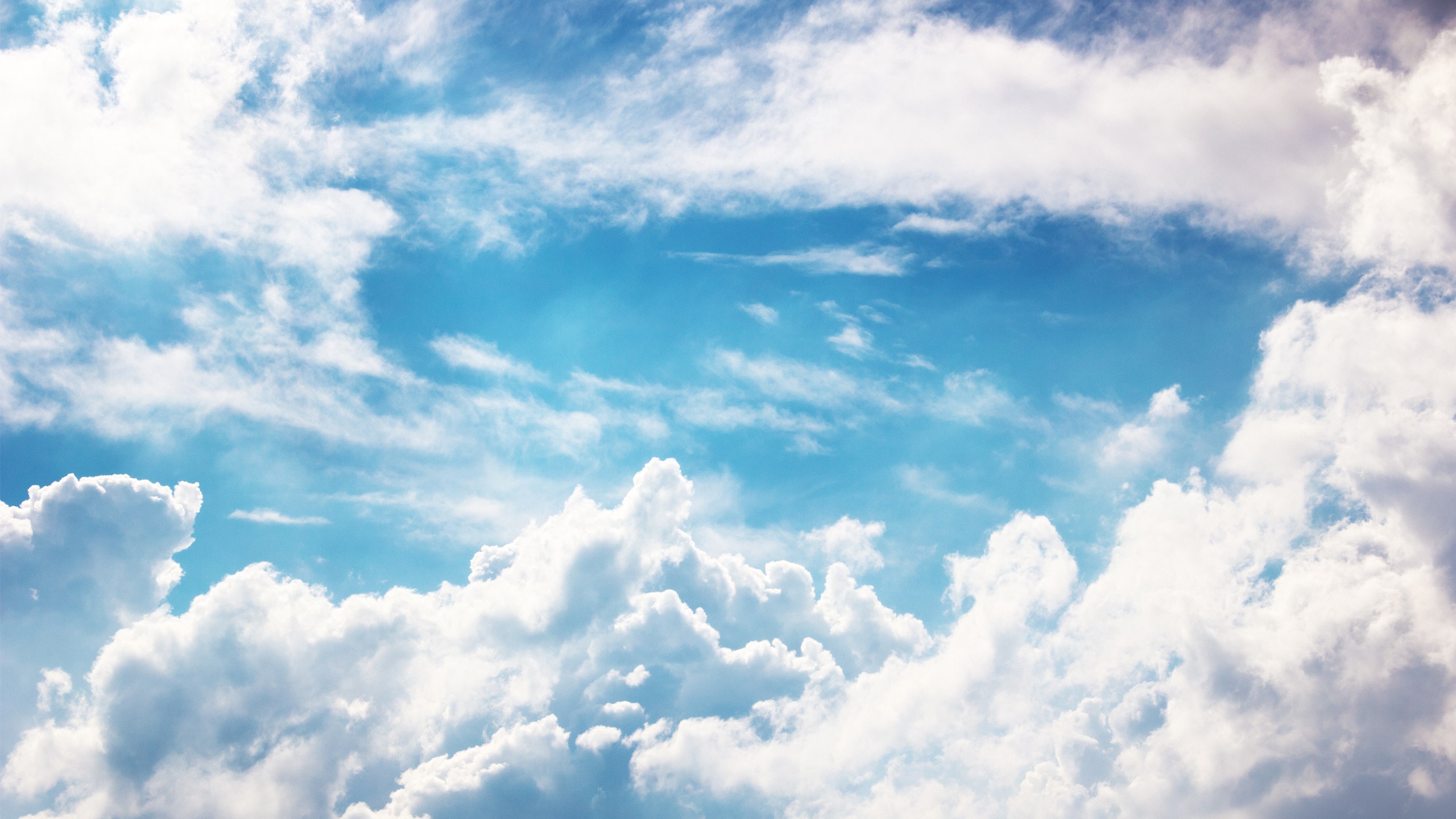 General 2560x1440 clouds sky white nature