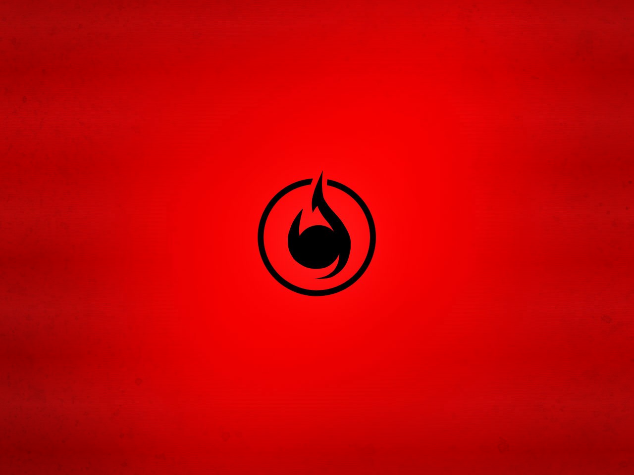 Anime 1280x960 Jigoku Shoujo logo anime minimalism red background simple background