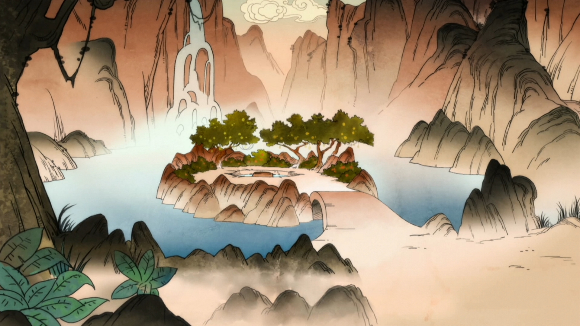 Anime 1920x1080 anime Avatar landscape mountains