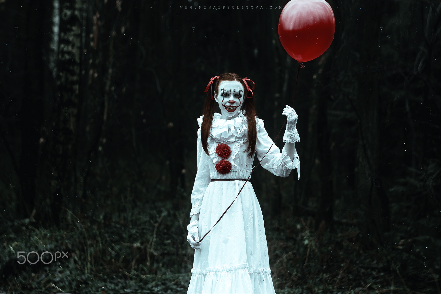 People 1800x1200 Shirø Igarashi women horror makeup clown pennywise scary face It (movie) cosplay genderswap