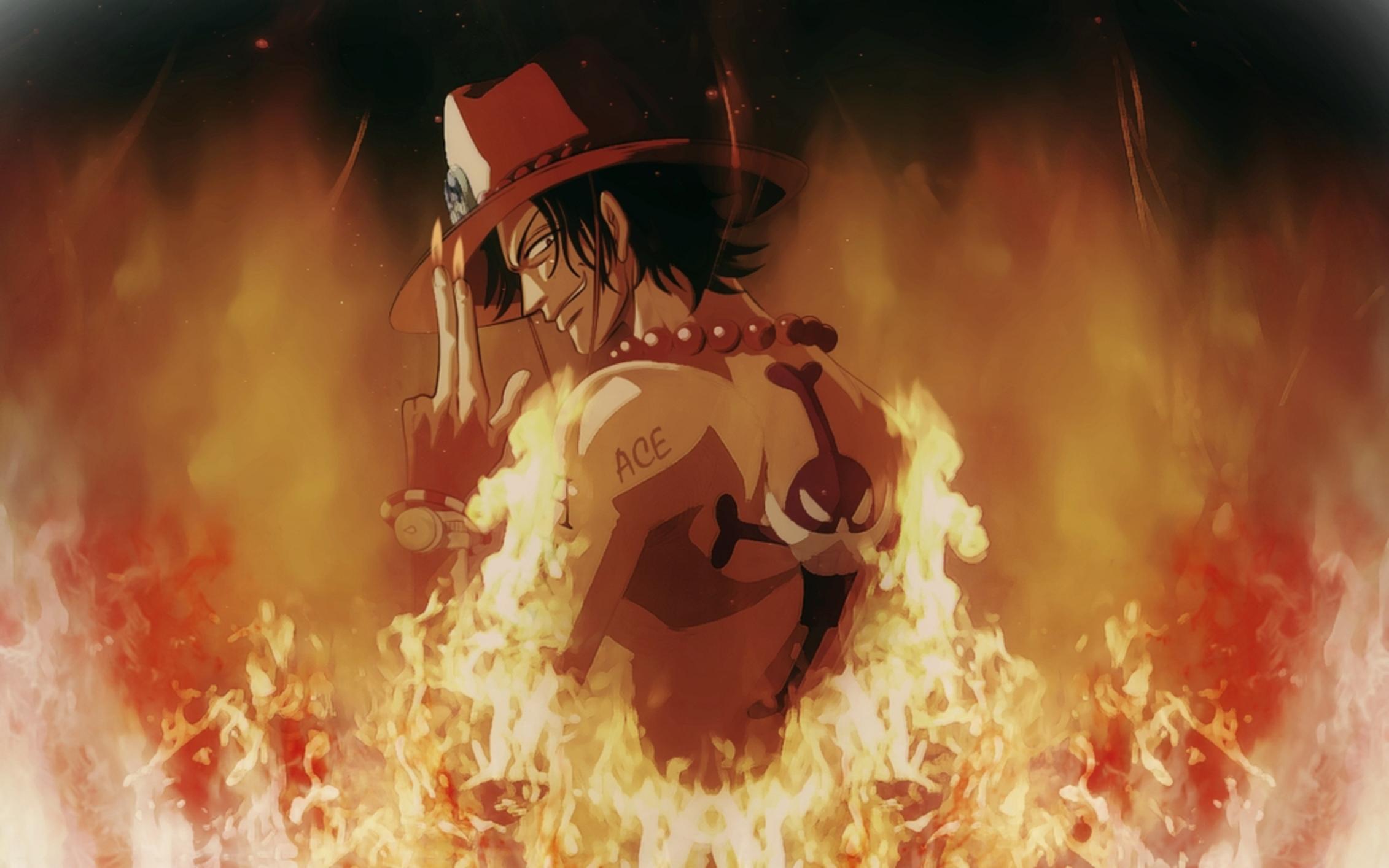 Anime 2262x1414 anime One Piece anime boys fire hat