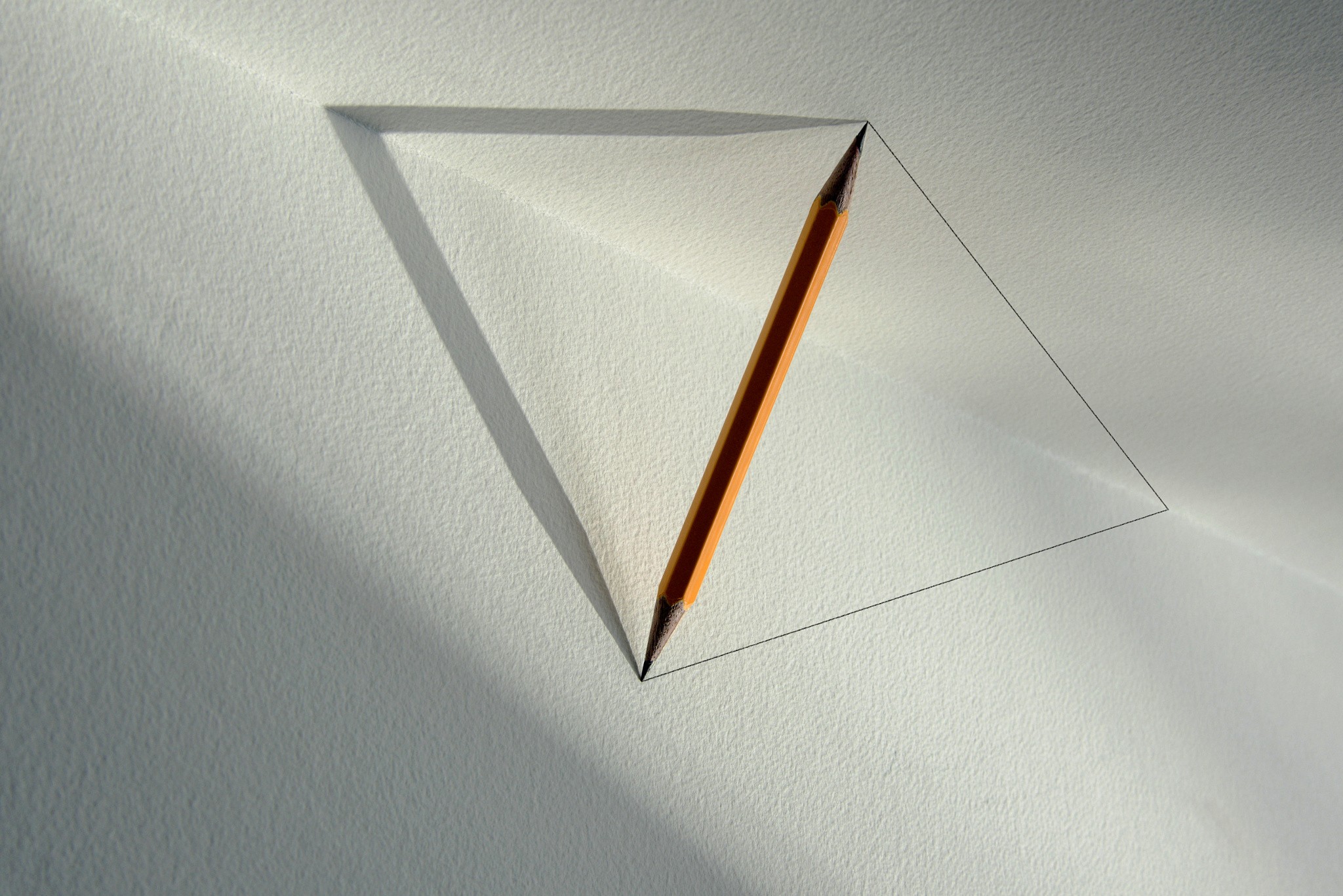 General 2048x1367 photography pencils shadow triangle geometric figures minimalism