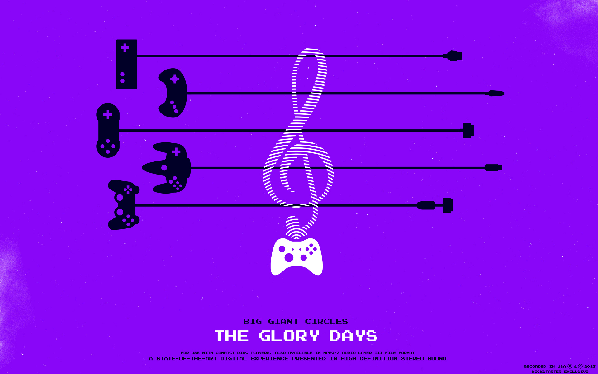 General 1920x1200 Big Giant Circles The Glory Days music purple background controllers watermarked DJ digital art simple background