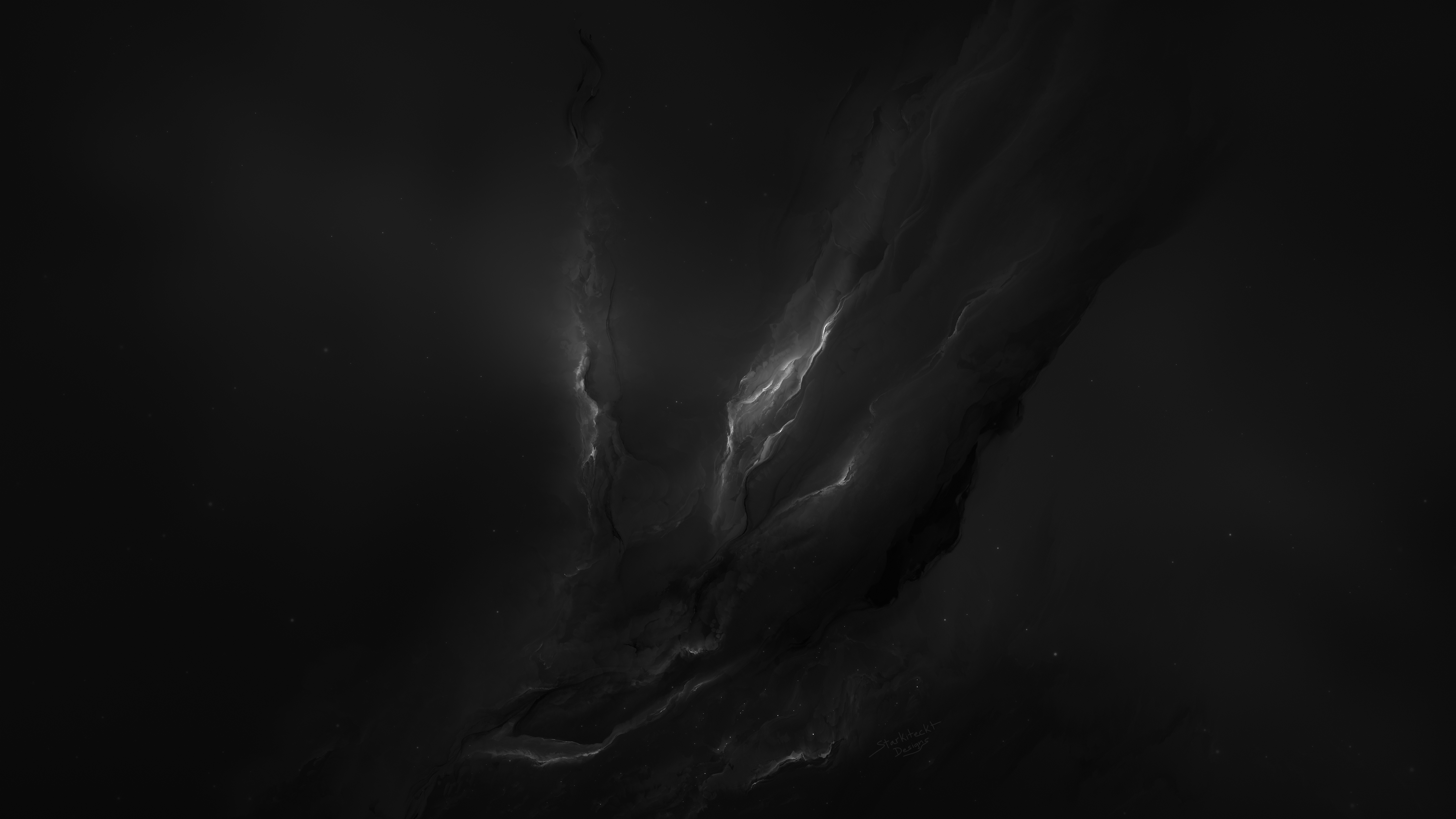General 5120x2880 nebula black background dark background space Starkiteckt digital art stars