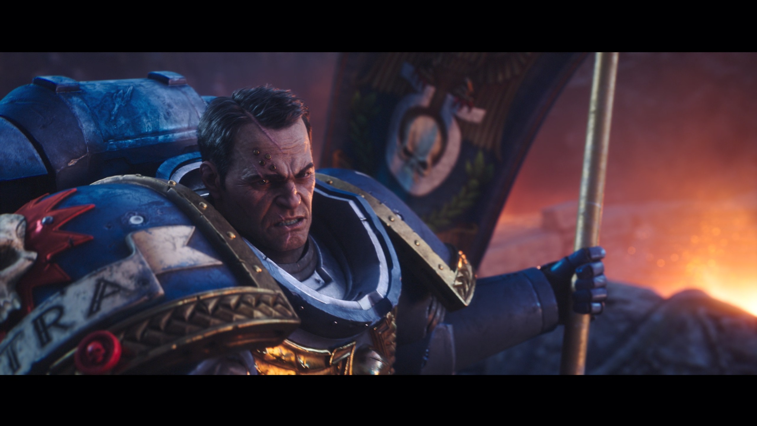 General 2560x1440 warhammer 40,000 space marine 2 ultramarines video games video game characters