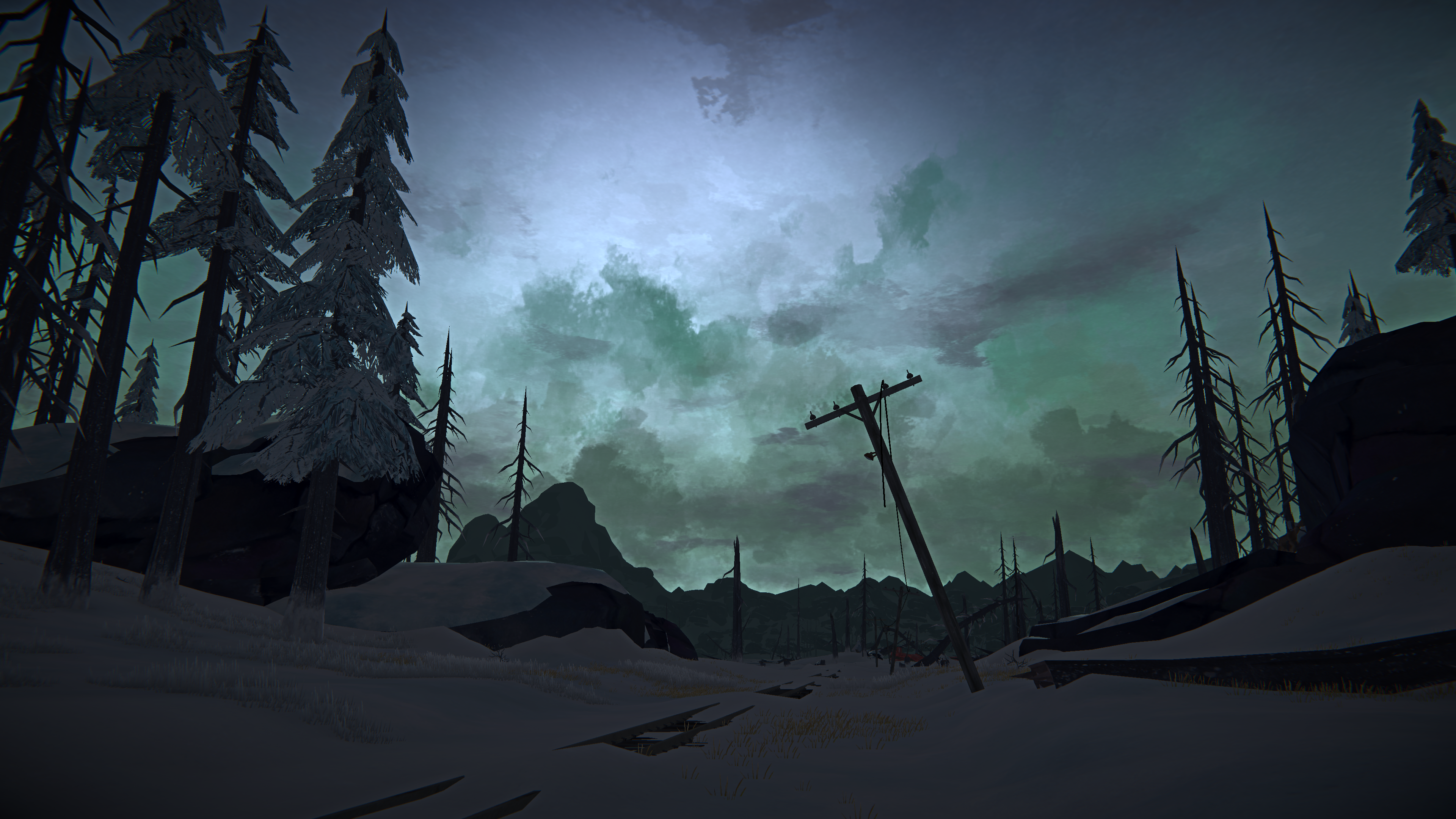 General 3840x2160 The Long Dark PC gaming screen shot survival video game landscape snow video games
