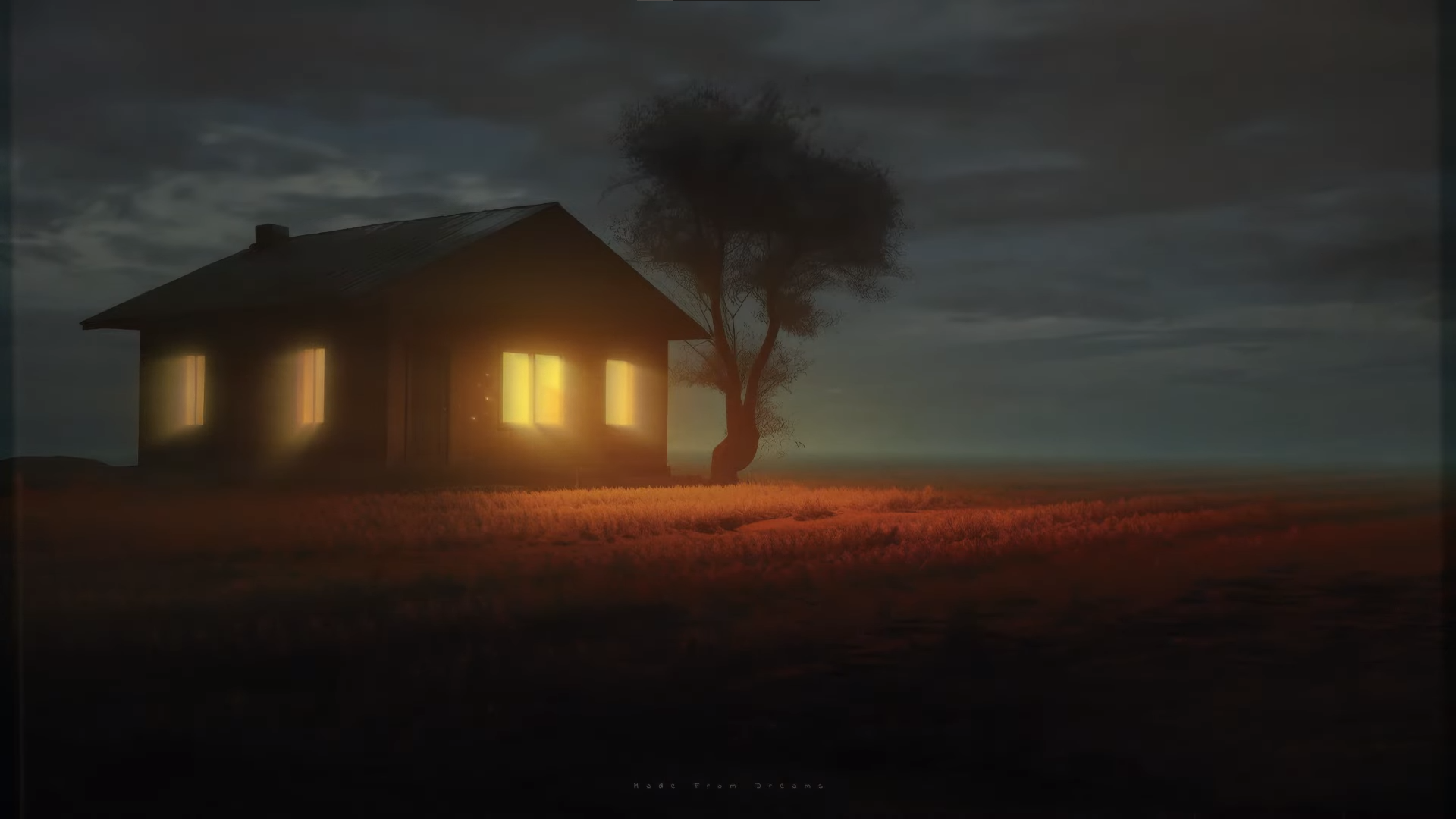 General 1920x1080 digital art isolated house clouds sky artificial lights trees landscape outdoors
