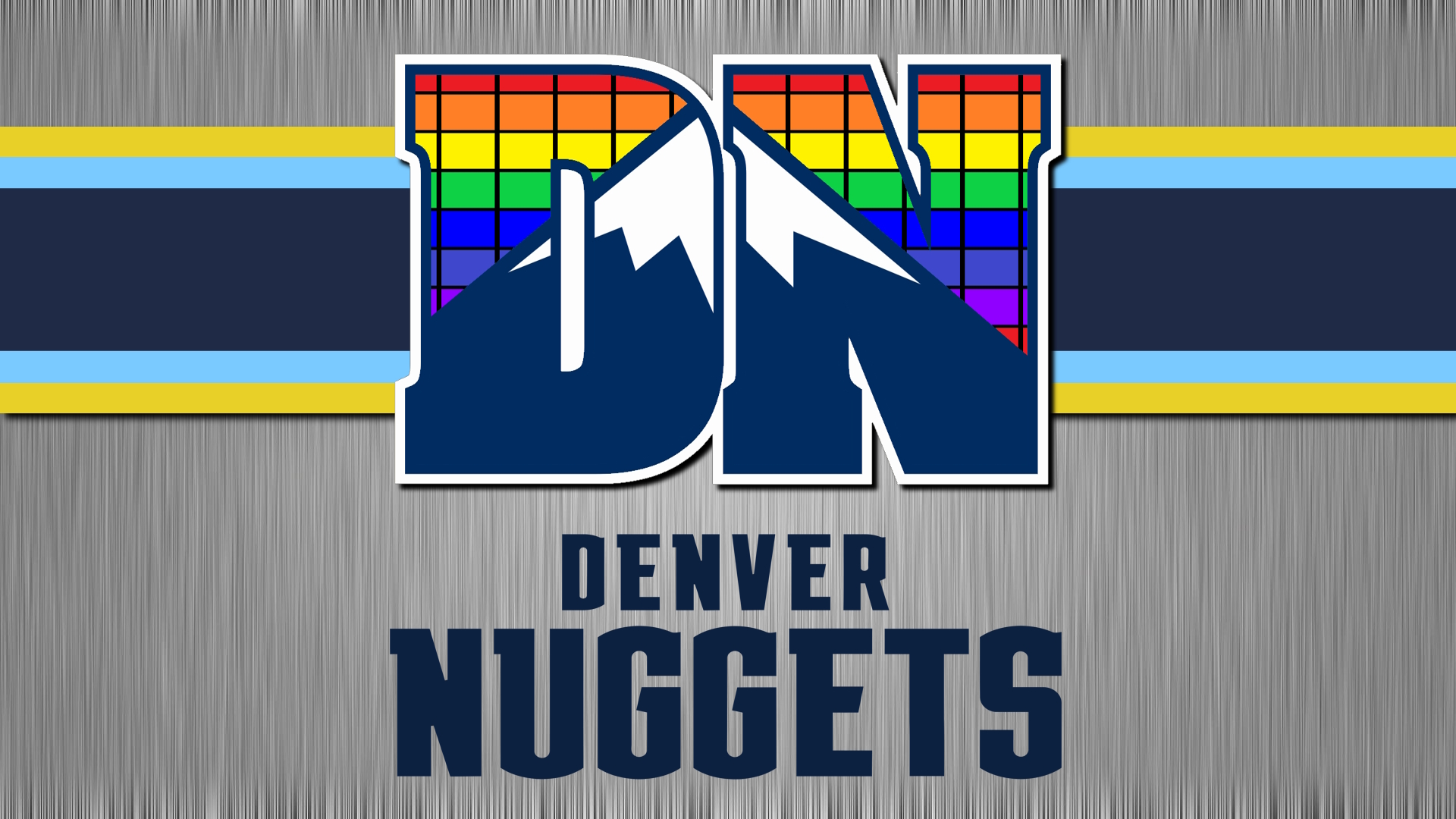 General 1920x1080 NBA Denver Nuggets logo basketball Alternate Logo Colorado Denver simple background minimalism sport