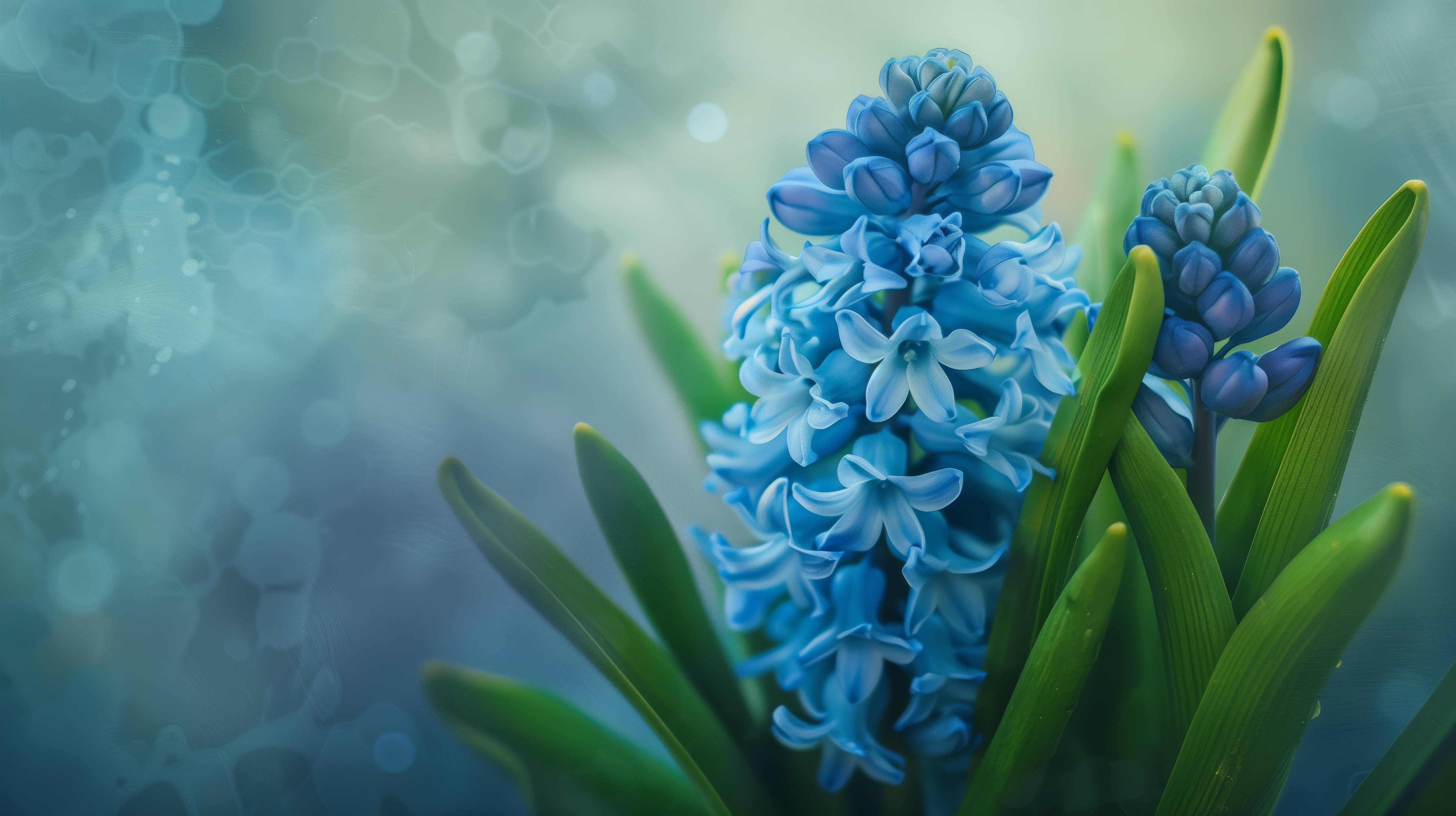 General 5824x3264 AI art flowers hyacinth blue