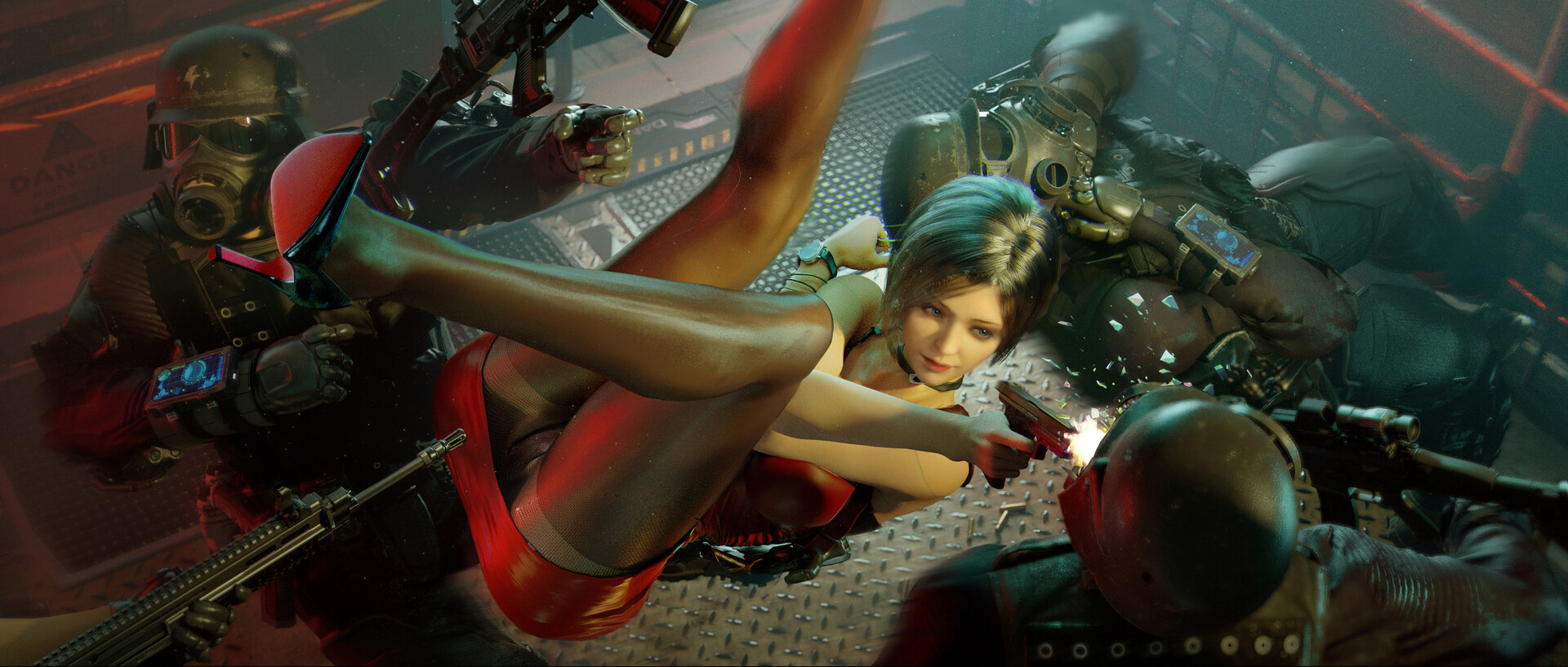 Ada Wong Resident Evil Video Game Art Video Game Girls Upskirt