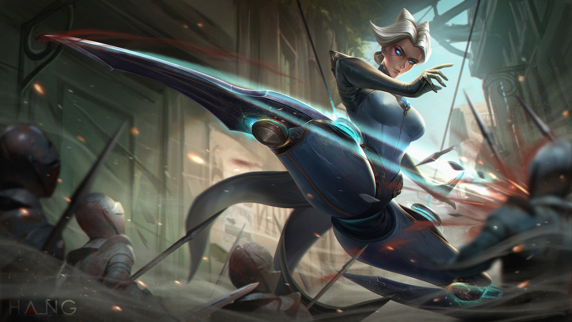 General 1920x1080 PC gaming fantasy girl League of Legends Camille (League of Legends)