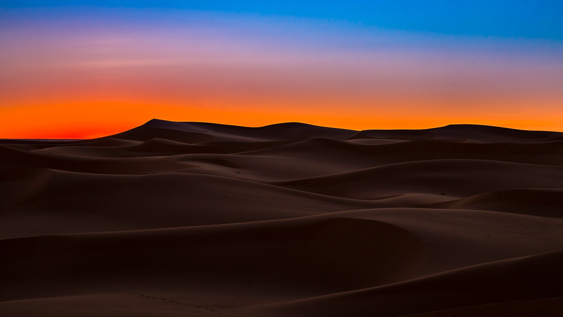 General 1920x1080 nature landscape sand dunes sky sunset clear sky Sahara desert Algeria