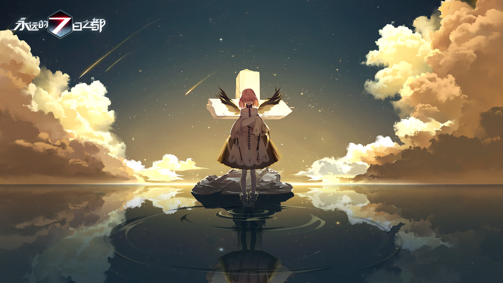 Anime 1920x1080 Forever 7th Capital anime anime girls sky water clouds