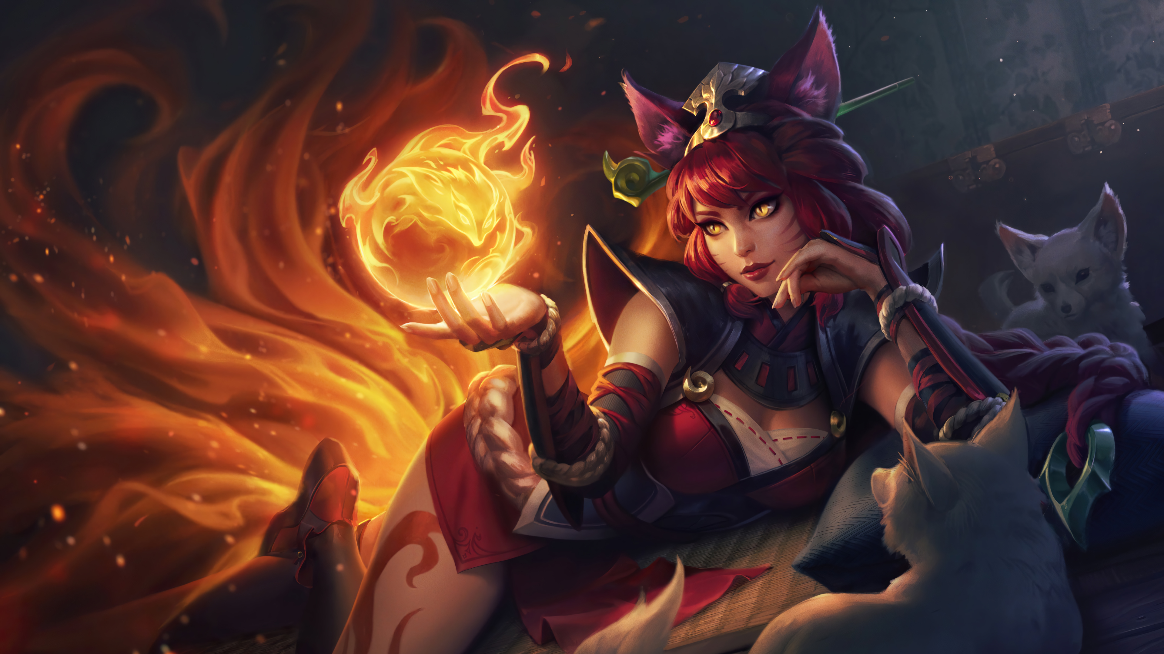 General 3840x2160 Ahri (League of Legends) Ahri Foxfire League of Legends Riot Games GZG video games video game characters
