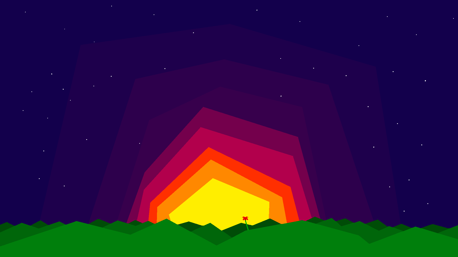 General 1920x1080 pixel art 8-bit colorful stars minimalism abstract