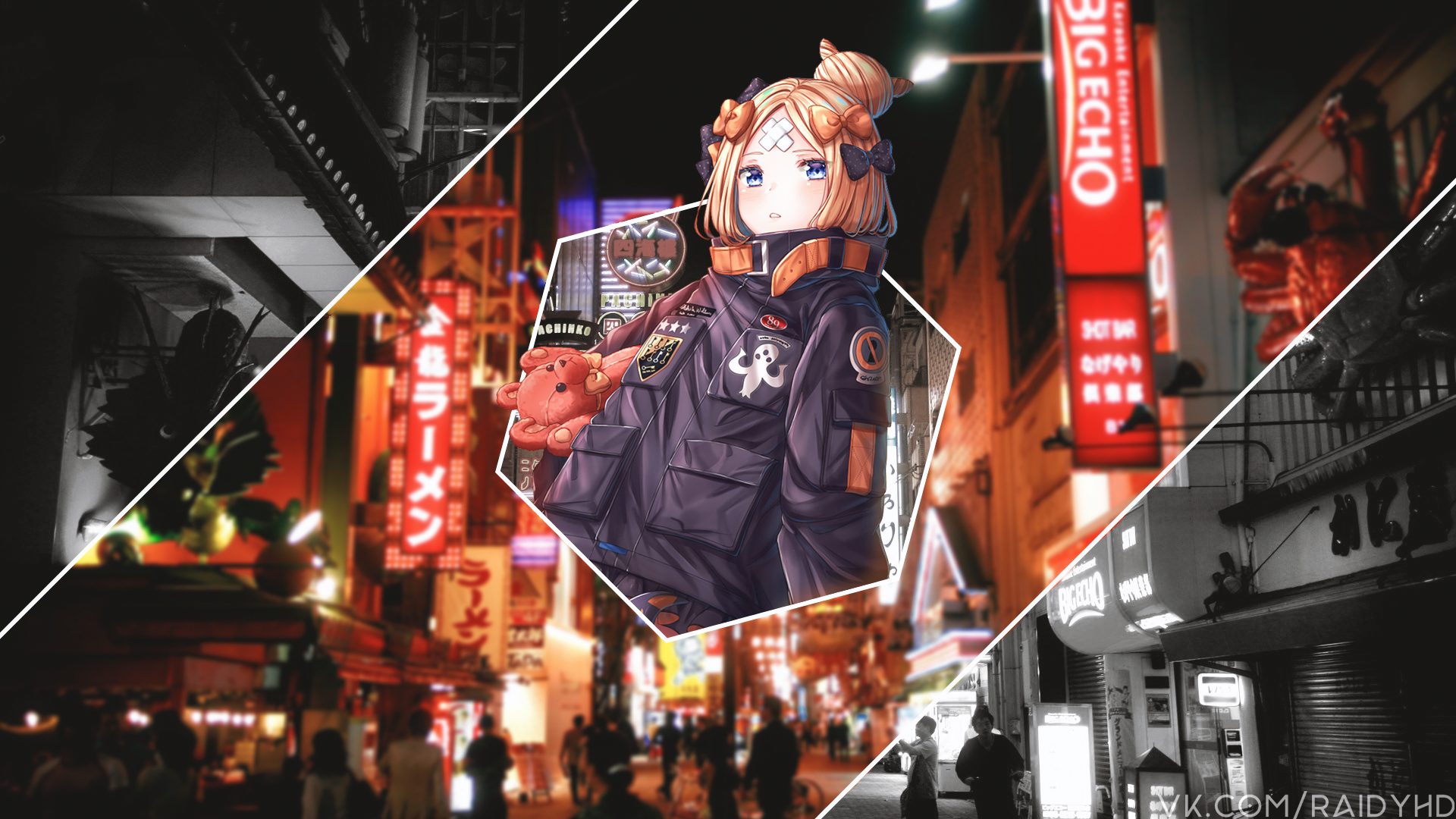 Anime 1920x1080 anime anime girls picture-in-picture Abigail Williams (Fate/Grand Order) Fate series Fate/Grand Order watermarked