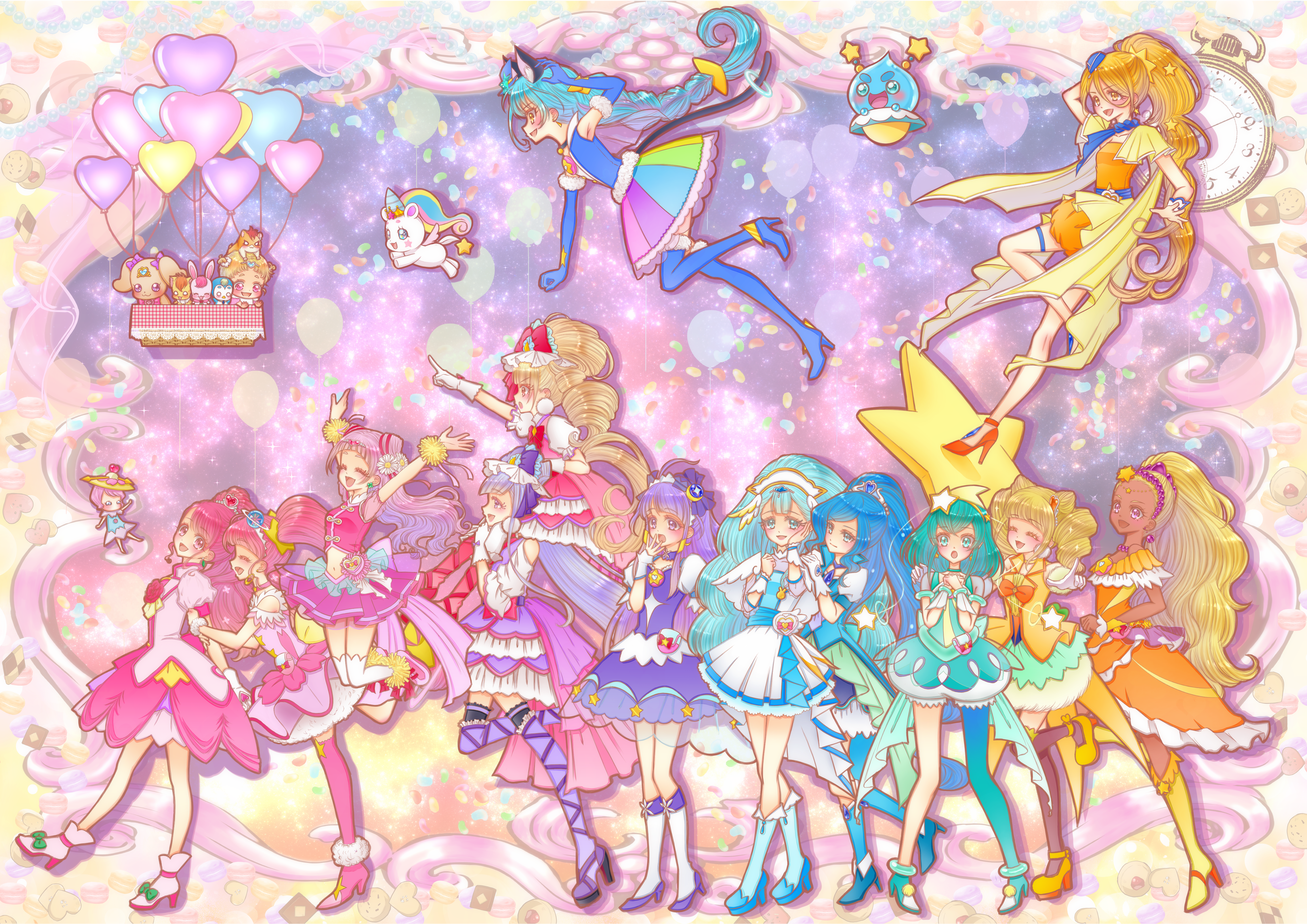 Anime 4543x3213 Pretty Cure Healin' Good ♥ Precure Star Twinkle Precure