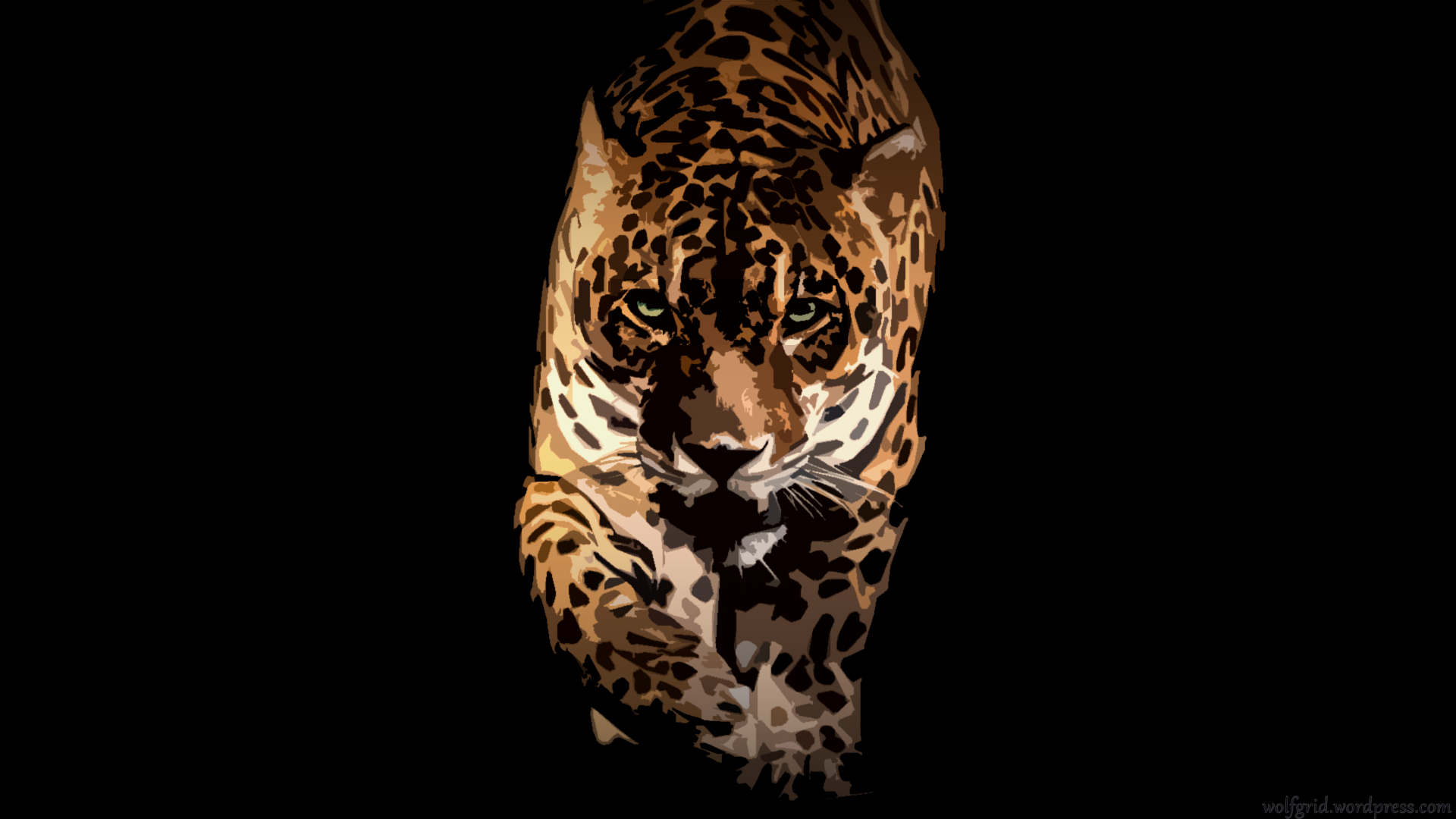 General 1920x1080 animals big cats artwork simple background jaguars
