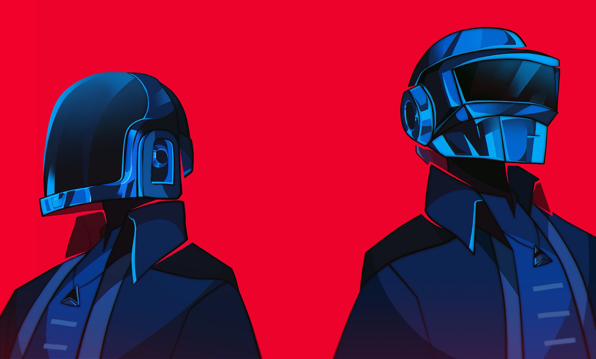 General 1920x1158 music artwork red background electronic music simple background helmet musician Daft Punk