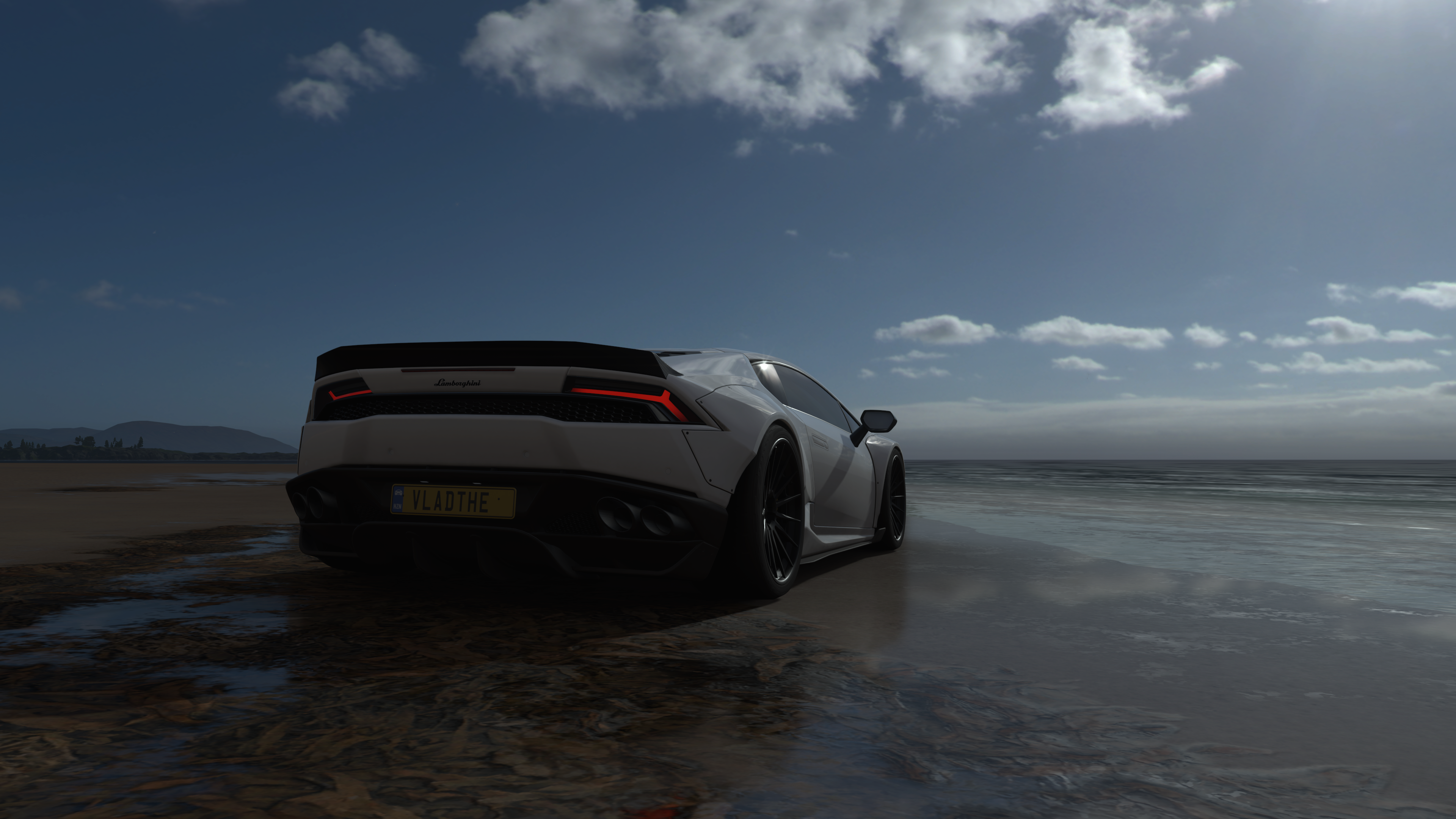 General 3840x2160 Forza Horizon 4 Lamborghini sand beach sky video games vehicle screen shot car
