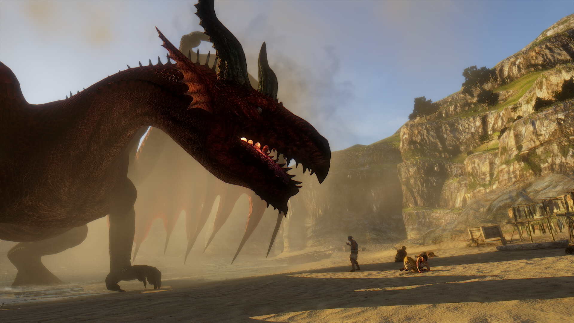 Dragon's Dogma, Grigori, dragon, screen shot, video games, creature