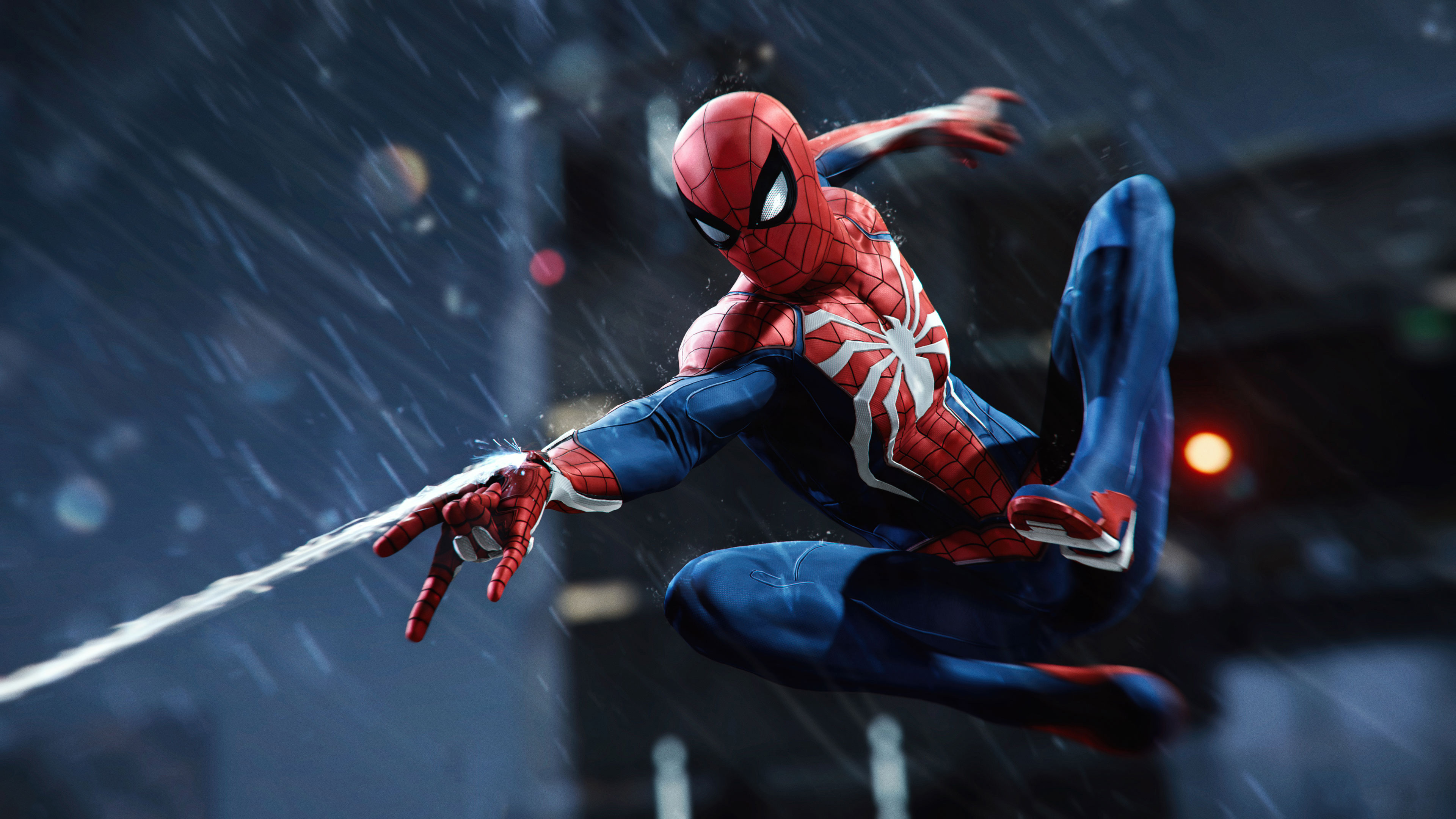 General 3840x2160 video games digital art Spider-Man Marvel Comics Spider-Man (2018) Marvel's Spider-Man Sony Insomniac Games