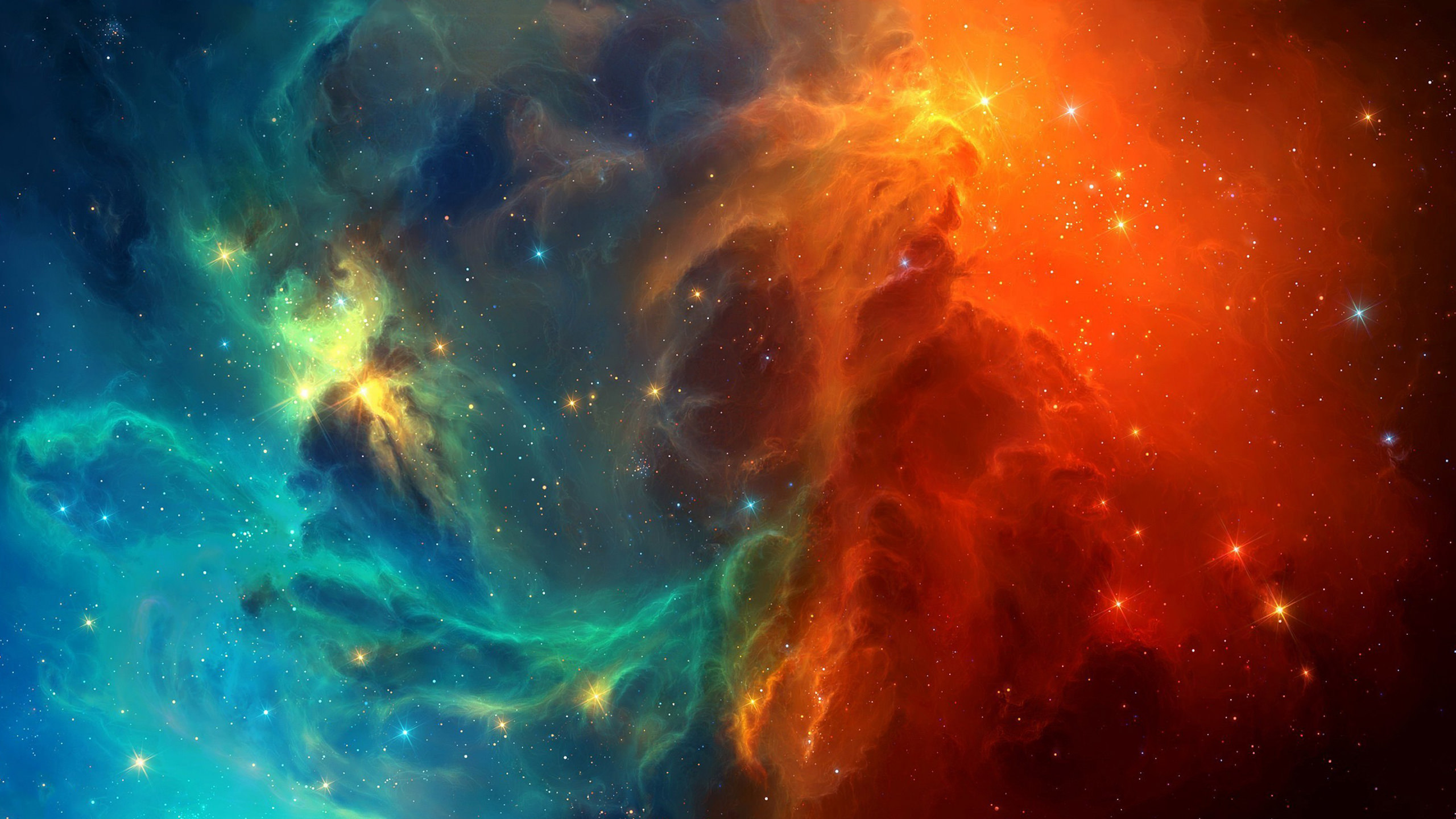 General 2560x1440 space stars TylerCreatesWorlds nebula