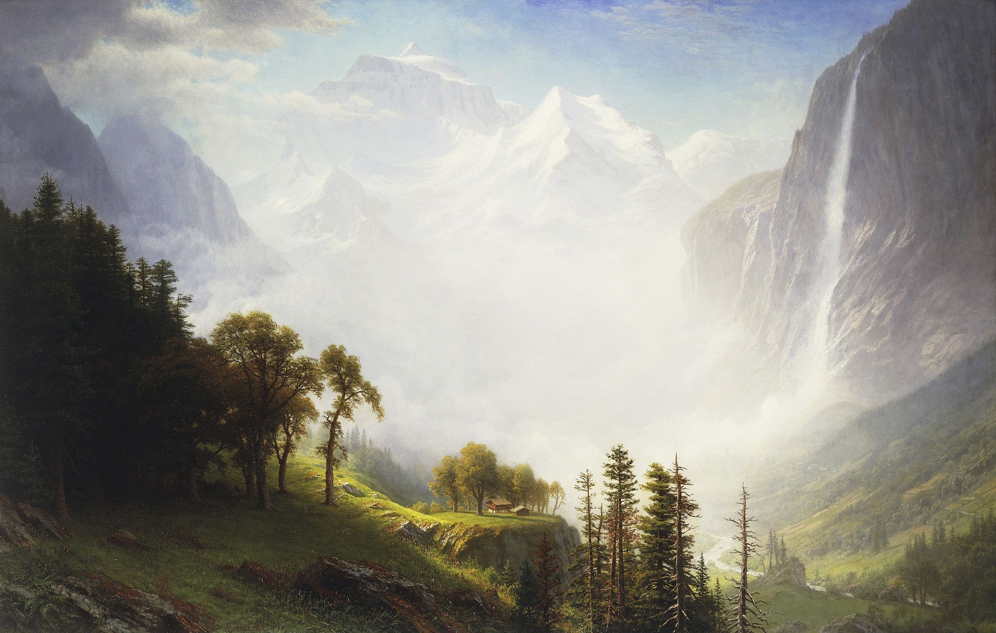 General 2000x1272 Albert Bierstadt Majesty of the Mountains classic art painting