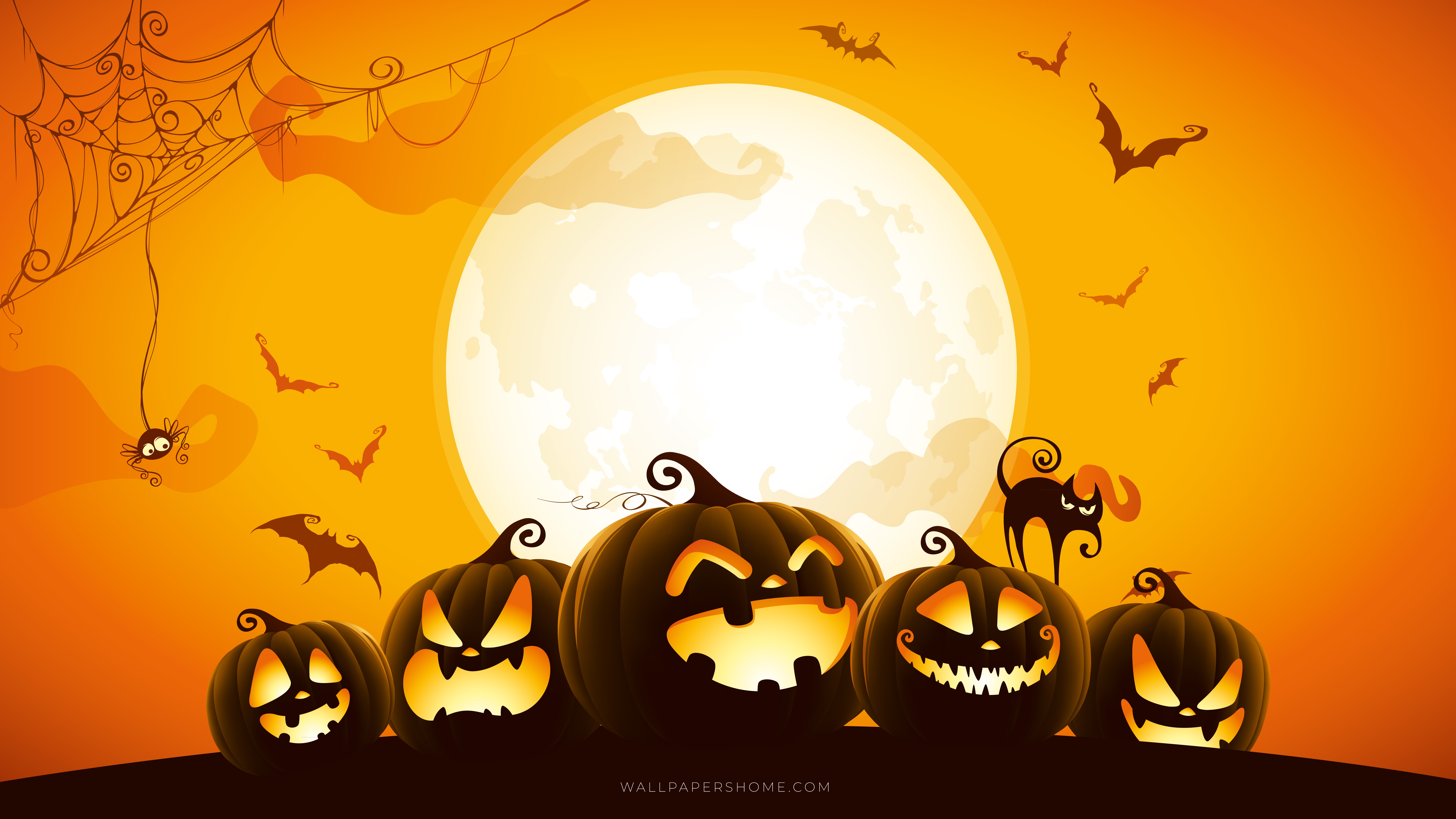 General 7680x4320 Halloween spooky pumpkin digital art