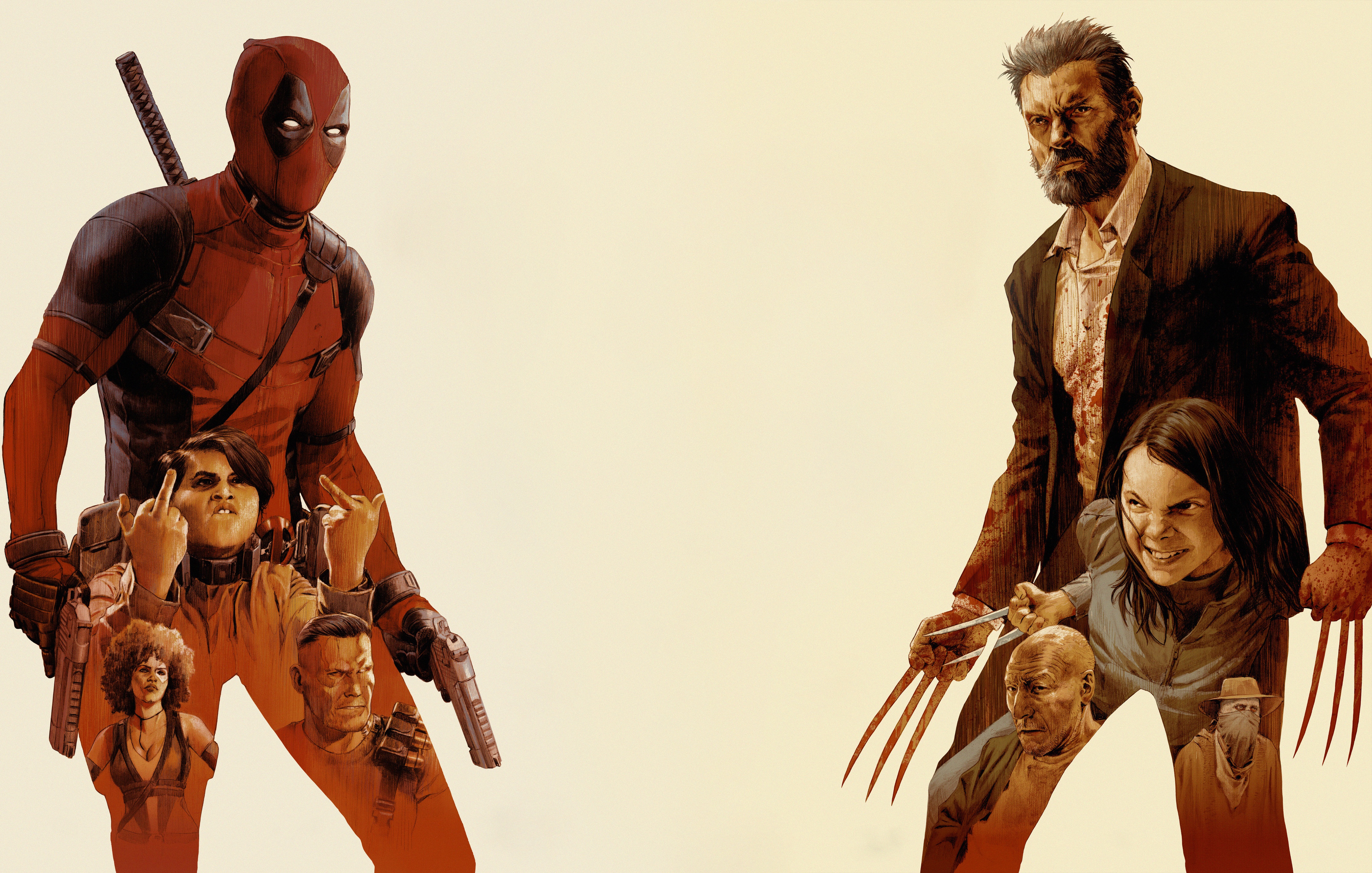 General 4464x2842 movies artwork Deadpool Wolverine
