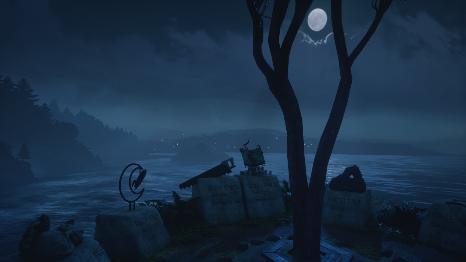 General 1536x864 video games night Moon grave What Remains of Edith Finch