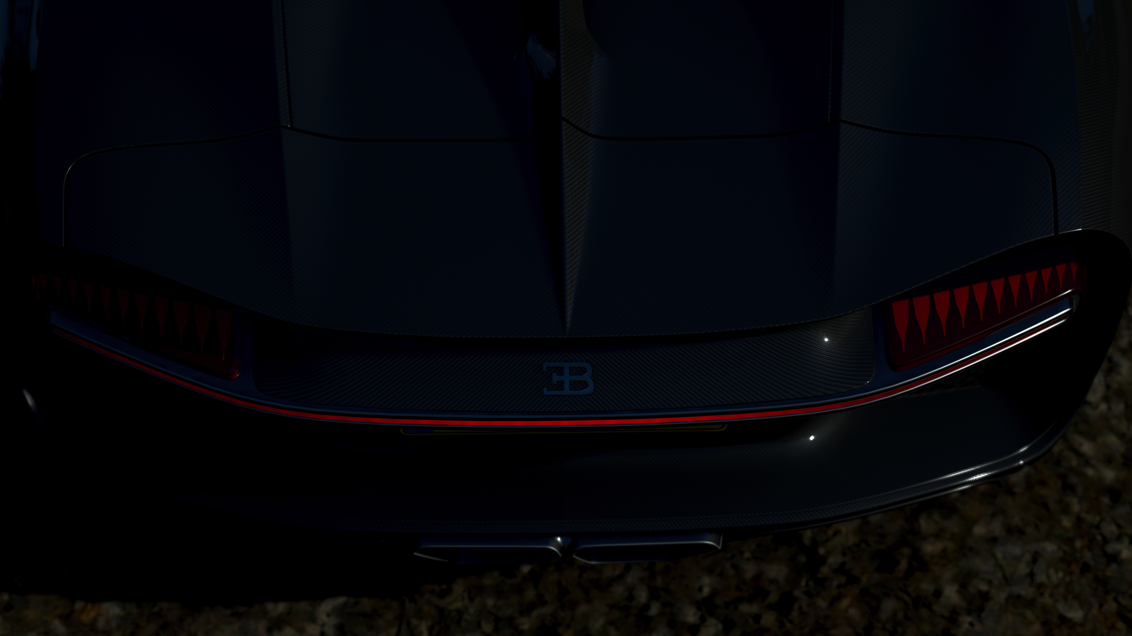 General 3840x2160 Forza Horizon 4 Hypercar Bugatti Chiron Bugatti video games car vehicle dark